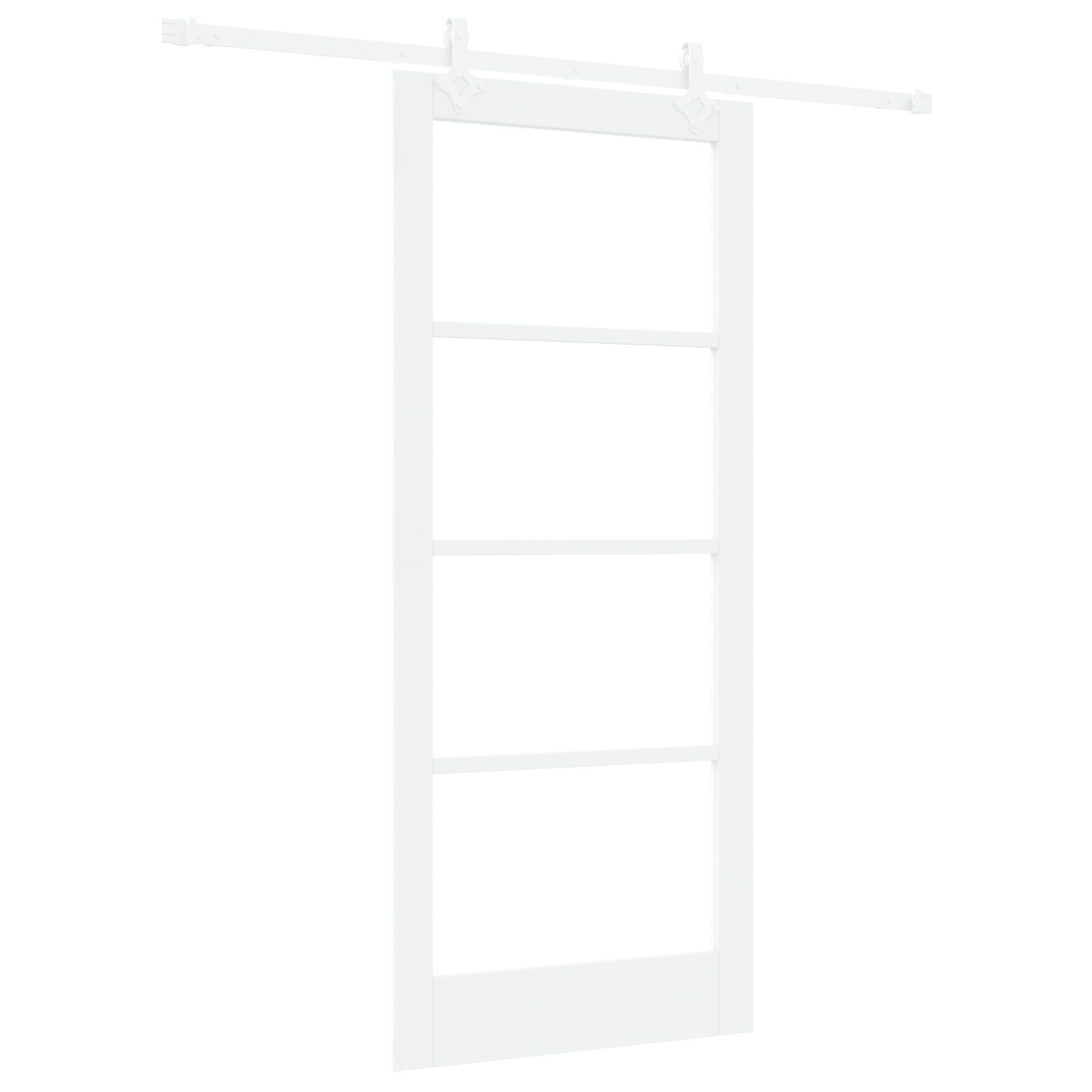 vidaXL Ușă Glisantă Manual Alb 86 x 198.5 cm Lemn și metal vidaXL Ușă Glisantă Manual Alb 86 x 198.5 cm Lemn și metal