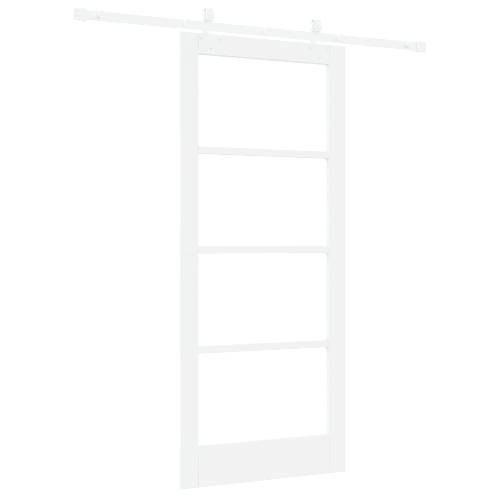vidaXL Ușă Glisantă Manual Alb 86 x 198.5 cm Lemn și metal vidaXL Ușă Glisantă Manual Alb 86 x 198.5 cm Lemn și metal
