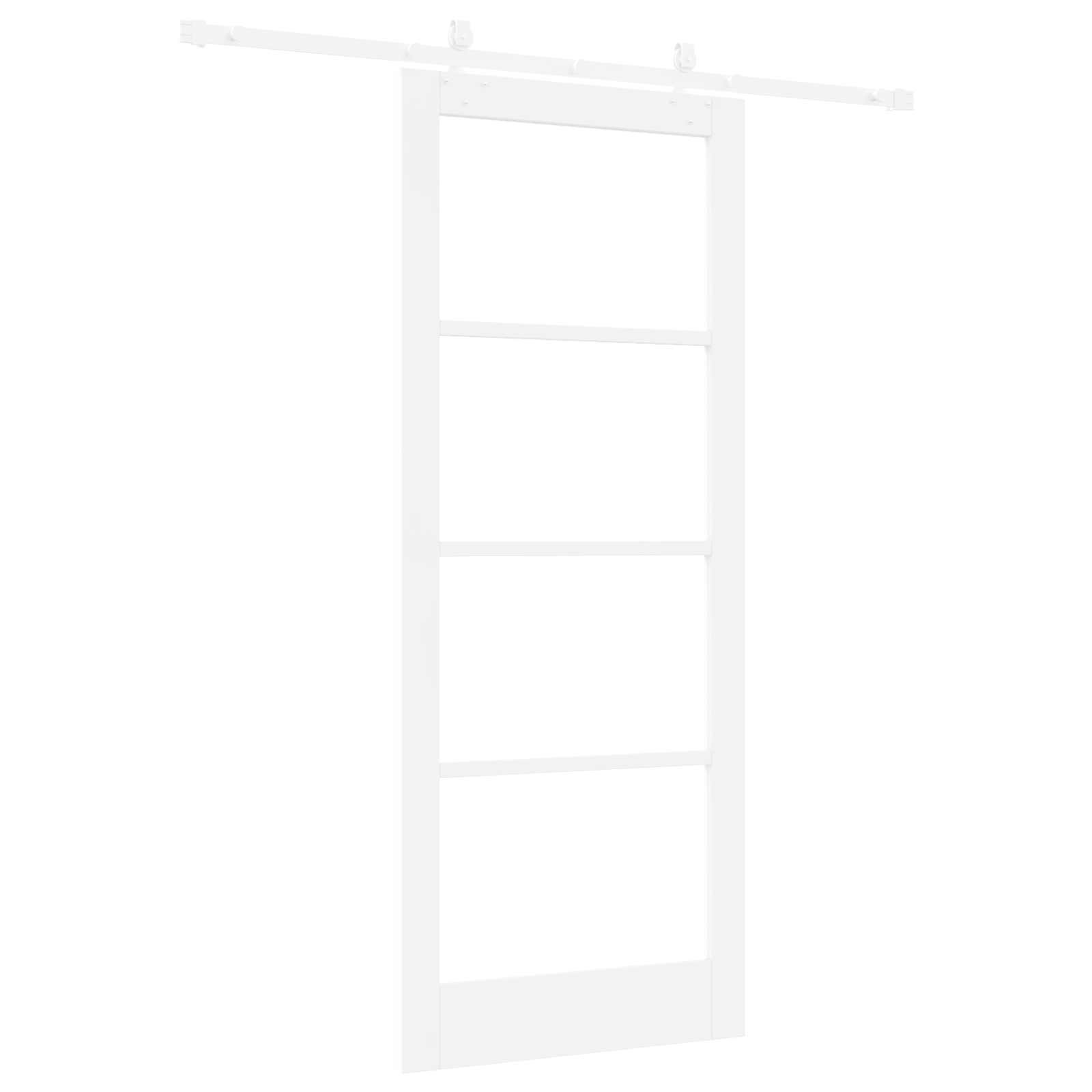 vidaXL Ușă Glisantă Manual Alb 86 x 211 cm Lemn și metal vidaXL Ușă Glisantă Manual Alb 86 x 211 cm Lemn și metal