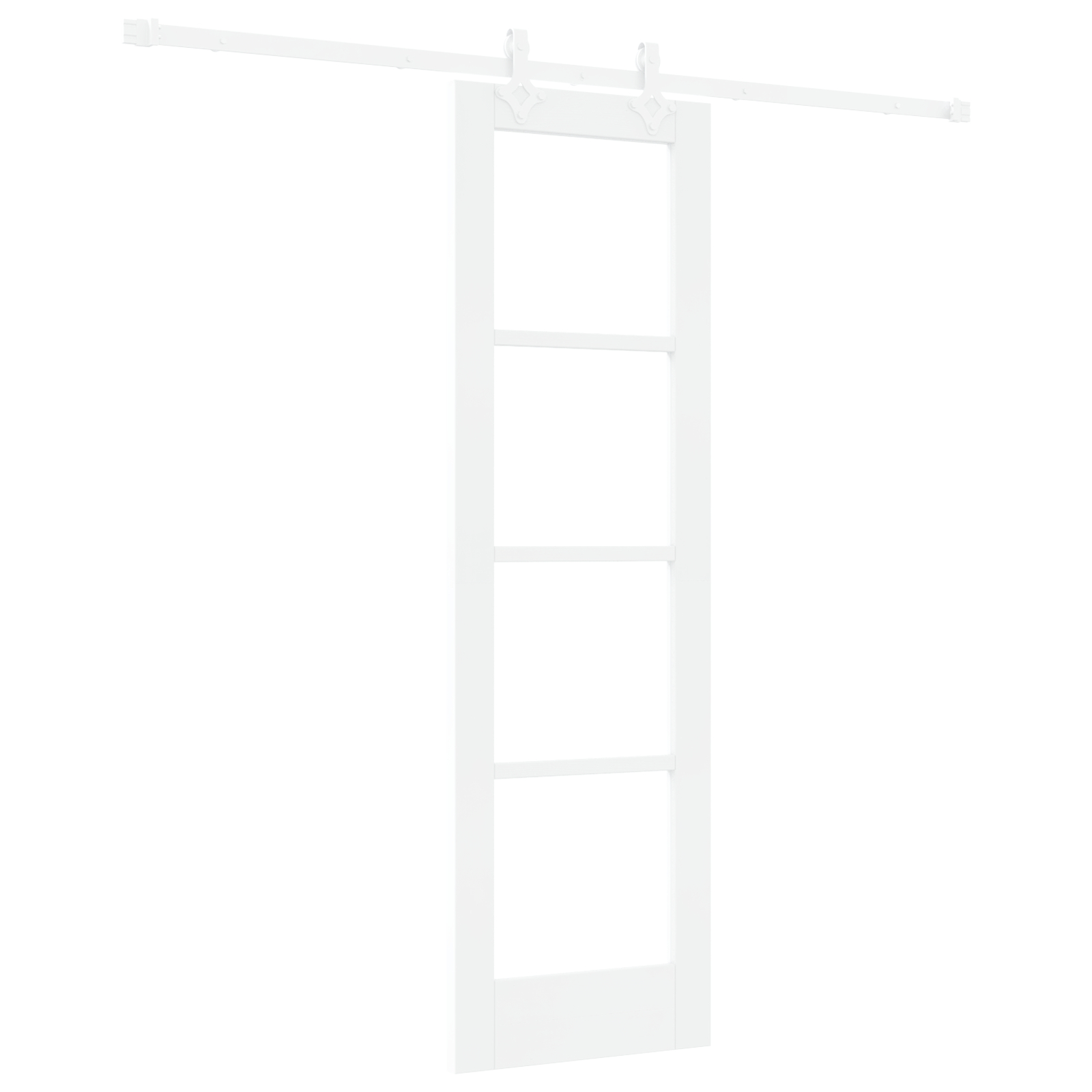 vidaXL Ușă Glisantă Manual Alb 61 x 198.5 cm Lemn și metal vidaXL Ușă Glisantă Manual Alb 61 x 198.5 cm Lemn și metal