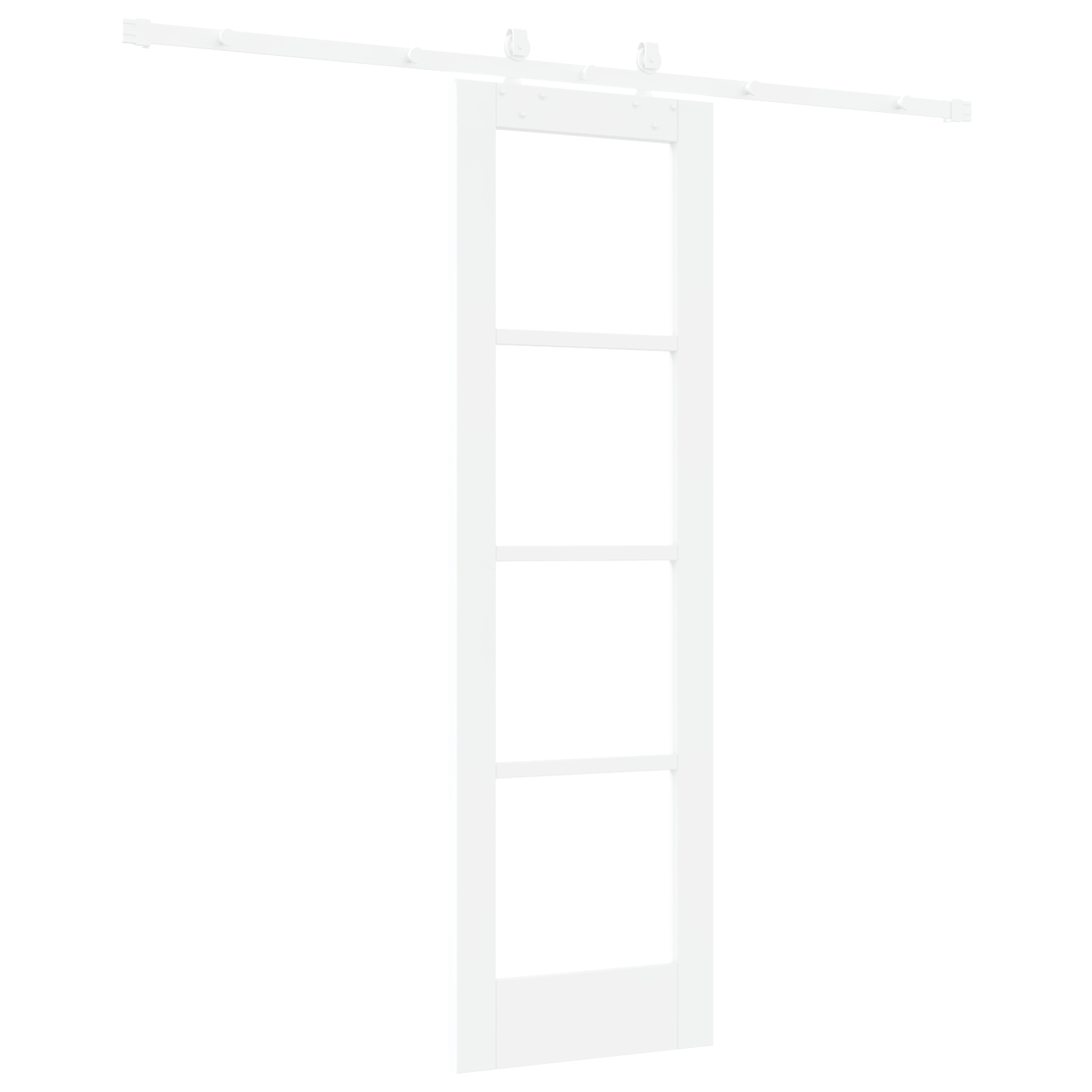 vidaXL Ușă Glisantă Manual Alb 61 x 198.5 cm Lemn și metal vidaXL Ușă Glisantă Manual Alb 61 x 198.5 cm Lemn și metal