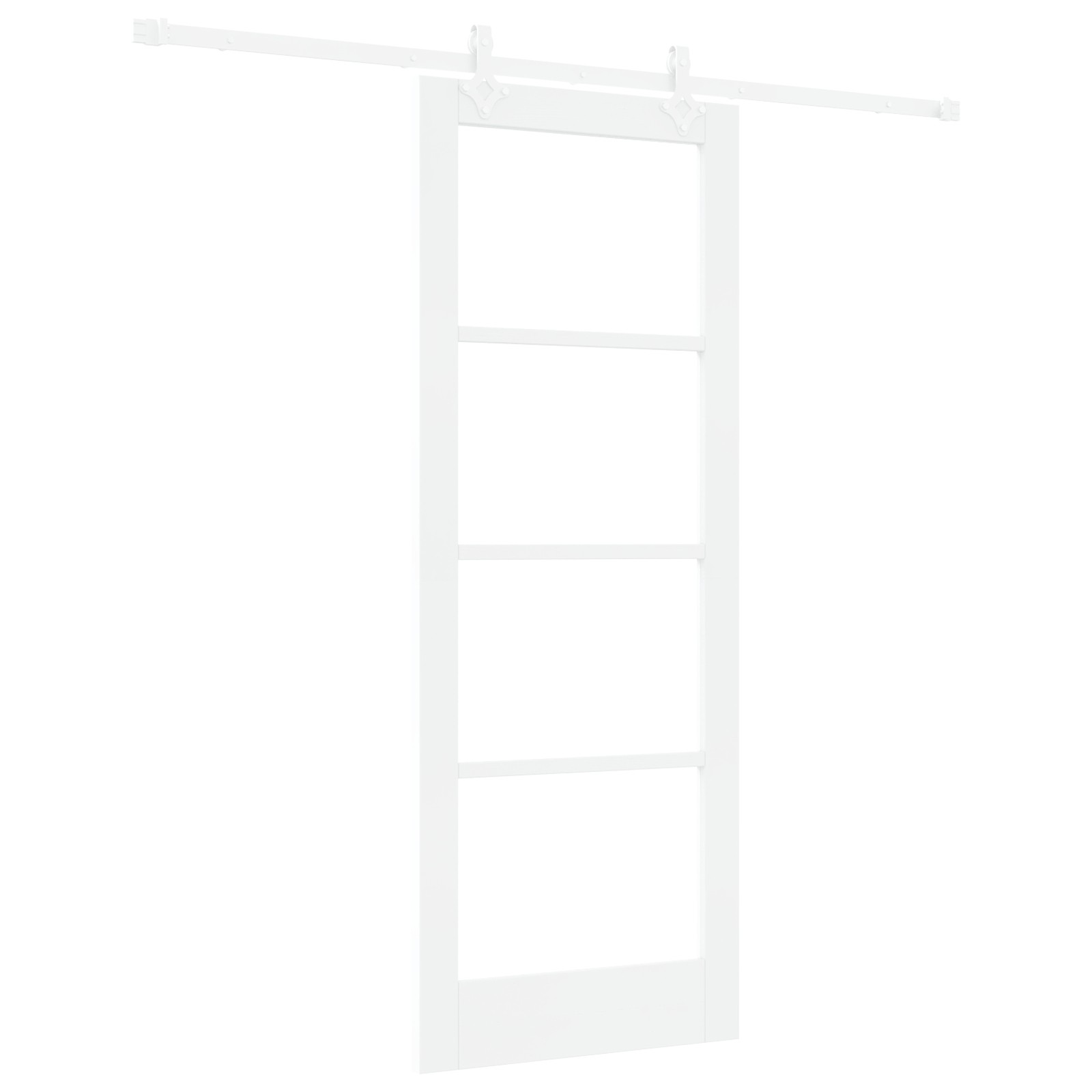 vidaXL Ușă Glisantă Manual Alb 78 x 202 cm Lemn și metal vidaXL Ușă Glisantă Manual Alb 78 x 202 cm Lemn și metal