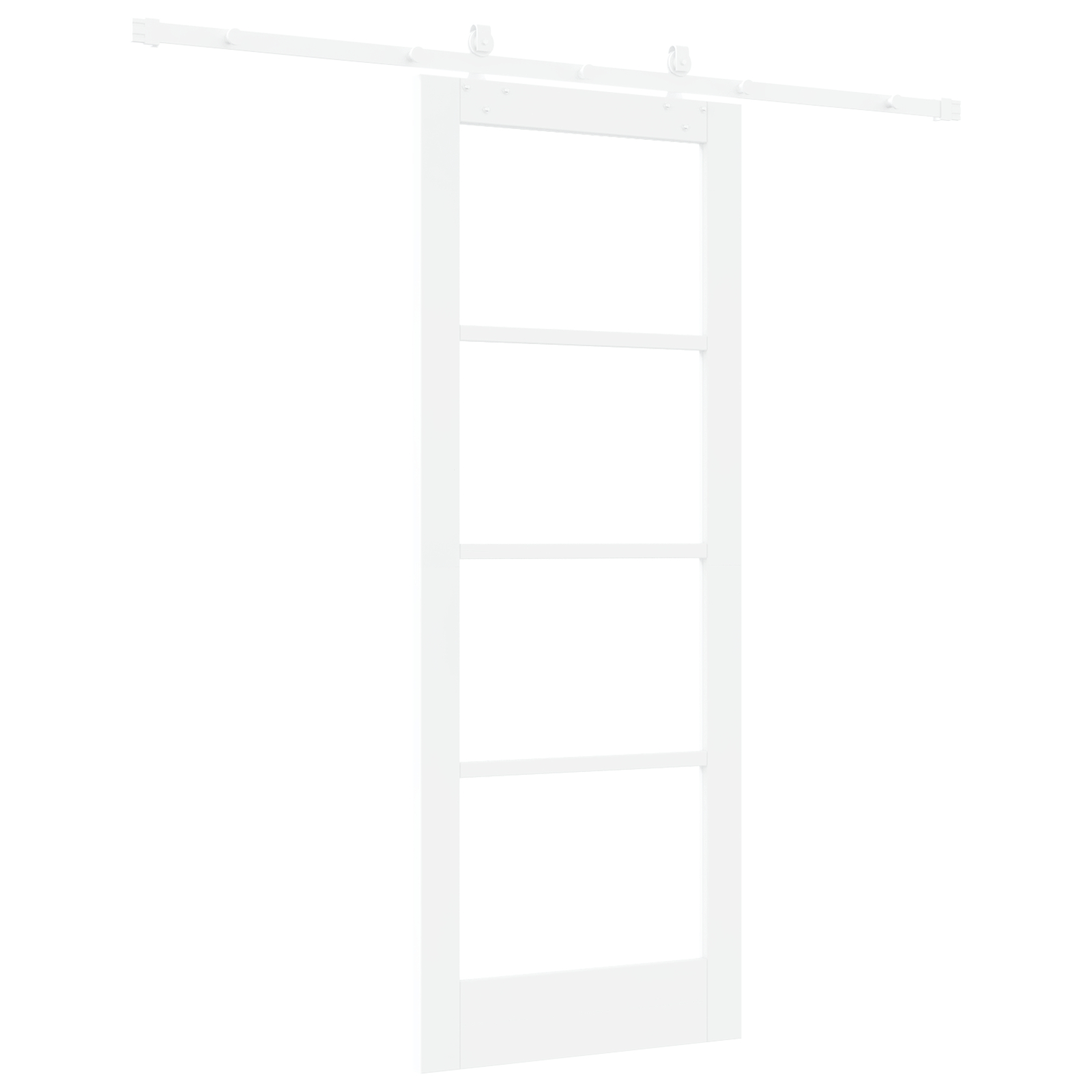 vidaXL Ușă Glisantă Manual Alb 78 x 202 cm Lemn și metal vidaXL Ușă Glisantă Manual Alb 78 x 202 cm Lemn și metal