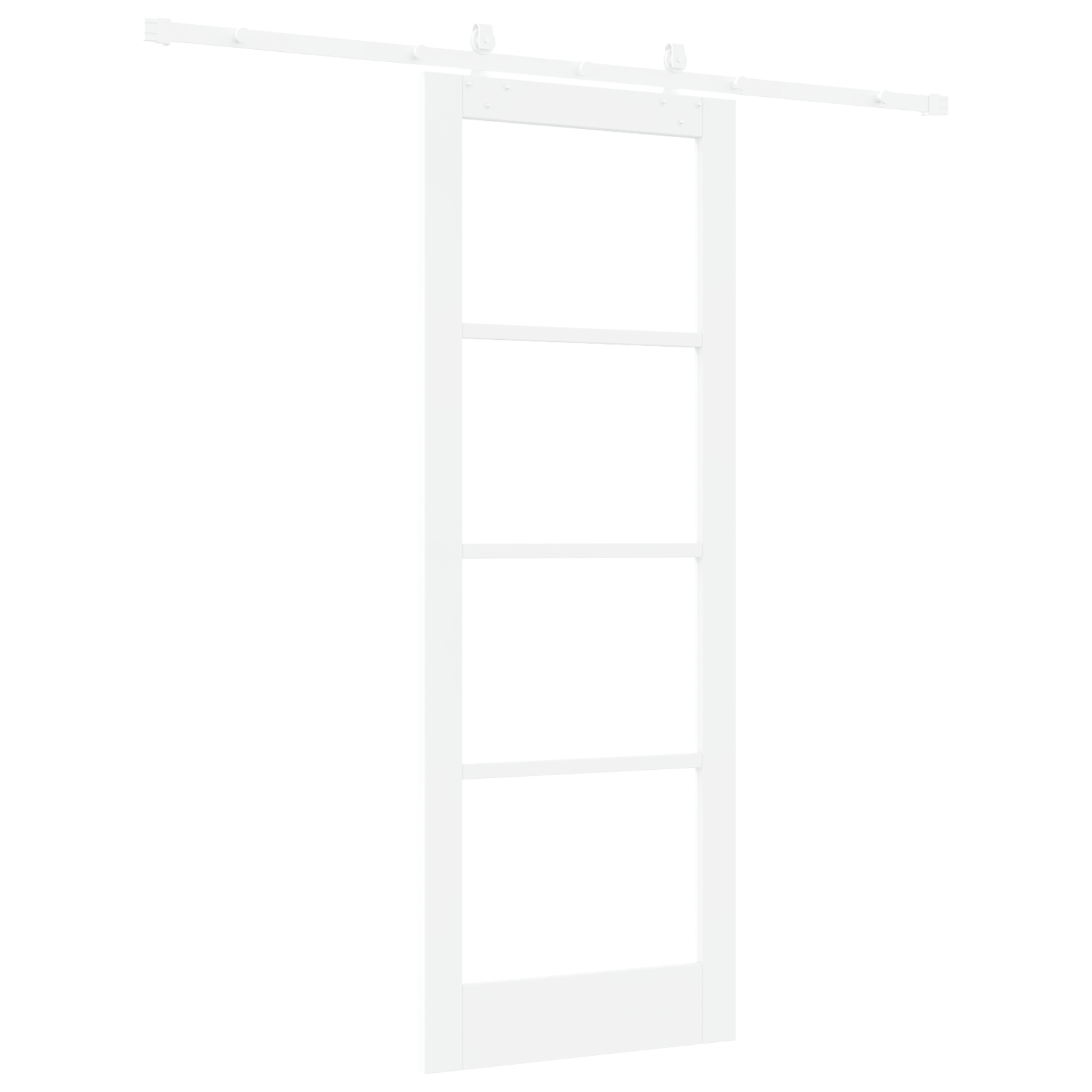 vidaXL Ușă Glisantă Manual Alb 78 x 211 cm Lemn și metal vidaXL Ușă Glisantă Manual Alb 78 x 211 cm Lemn și metal