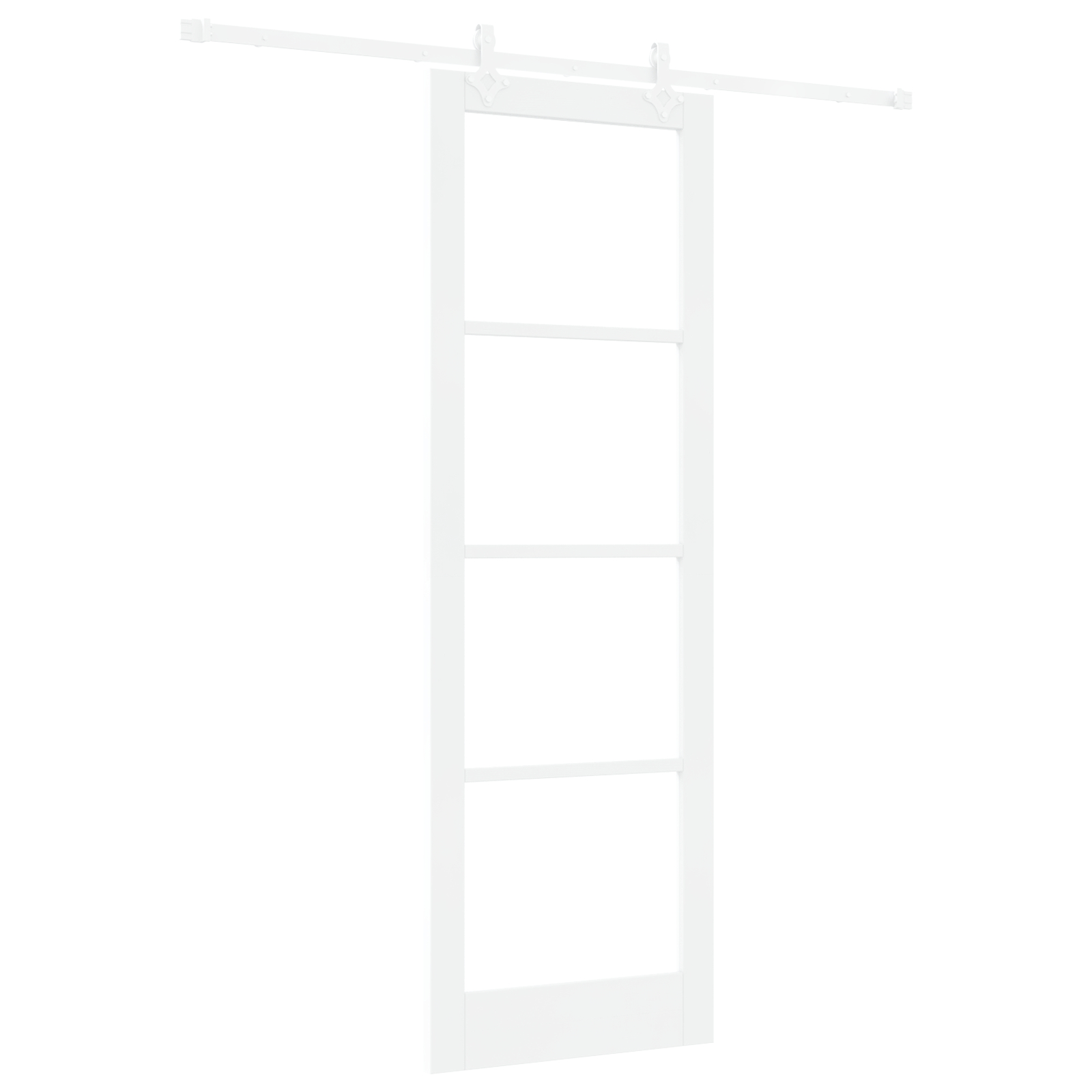 vidaXL Ușă Glisantă Manual Alb 78 x 232 cm Lemn și metal vidaXL Ușă Glisantă Manual Alb 78 x 232 cm Lemn și metal