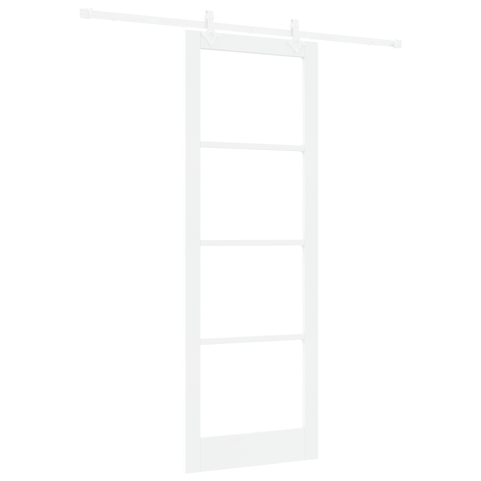 vidaXL Ușă Glisantă Manual Alb 83 x 232 cm Lemn și metal vidaXL Ușă Glisantă Manual Alb 83 x 232 cm Lemn și metal