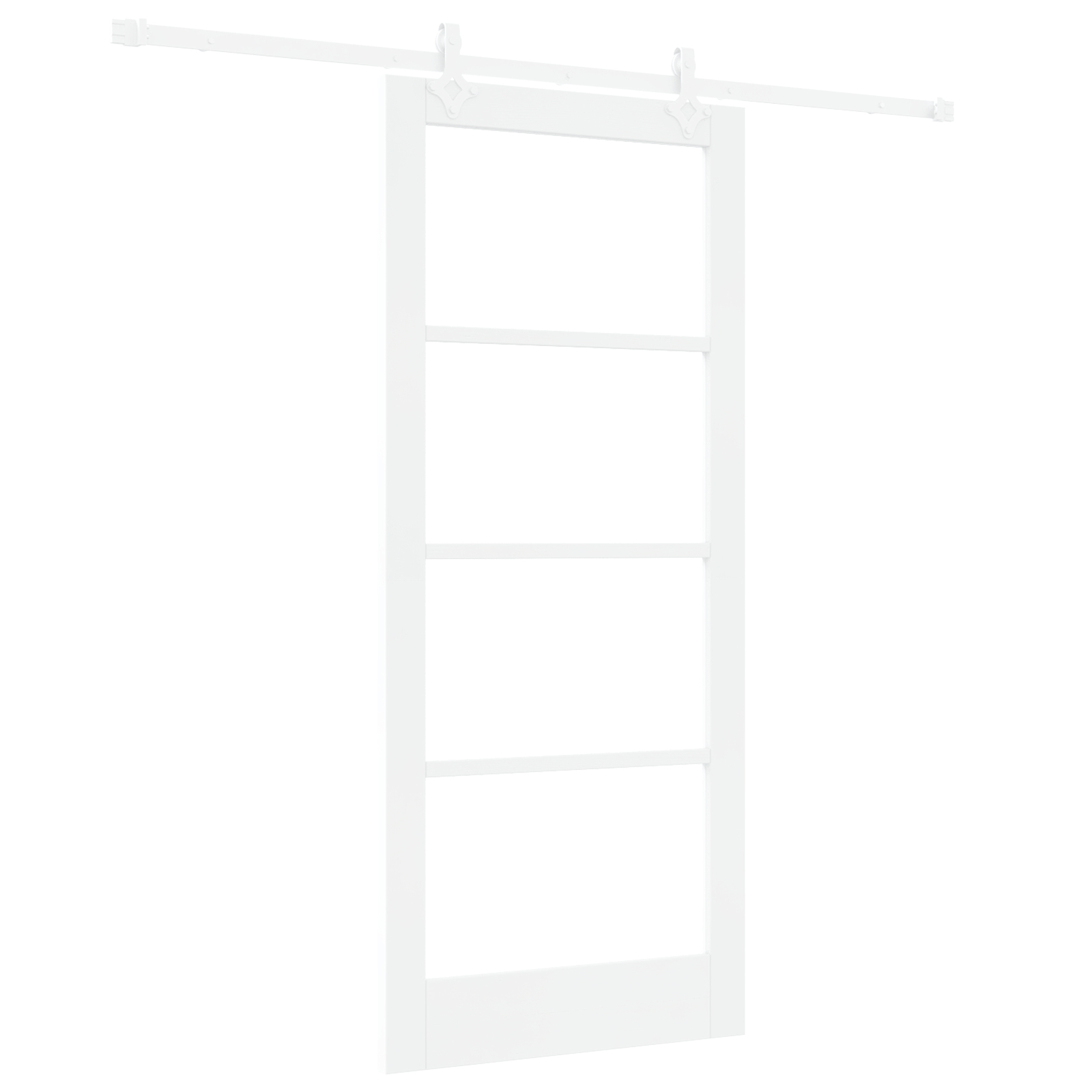 vidaXL Ușă Glisantă Manual Alb 86 x 198.5 cm Lemn și metal vidaXL Ușă Glisantă Manual Alb 86 x 198.5 cm Lemn și metal