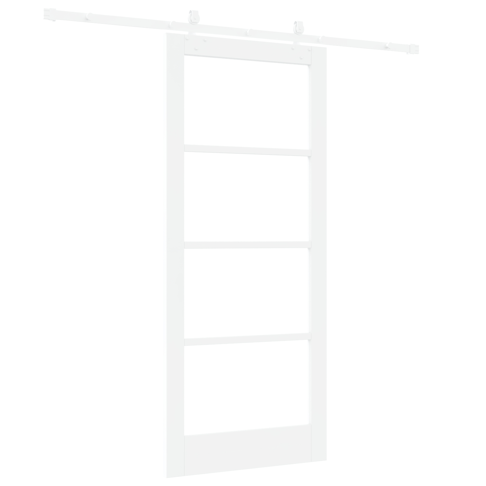 vidaXL Ușă Glisantă Manual Alb 86 x 198.5 cm Lemn și metal vidaXL Ușă Glisantă Manual Alb 86 x 198.5 cm Lemn și metal