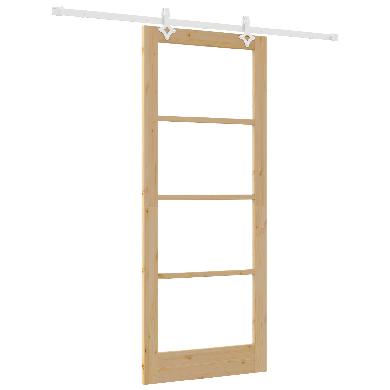 vidaXL Ușă Glisantă Manual Maro 86 x 211 cm Lemn și metal