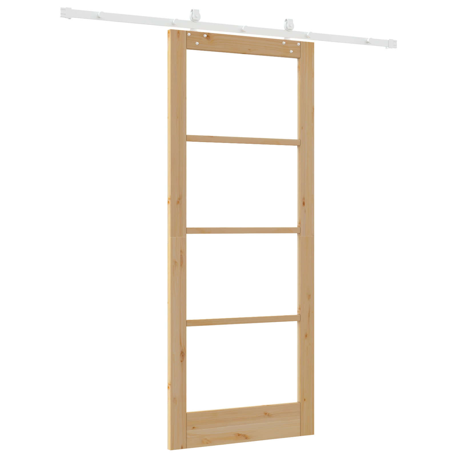 vidaXL Ușă Glisantă Manual Maro 86 x 211 cm Lemn și metal