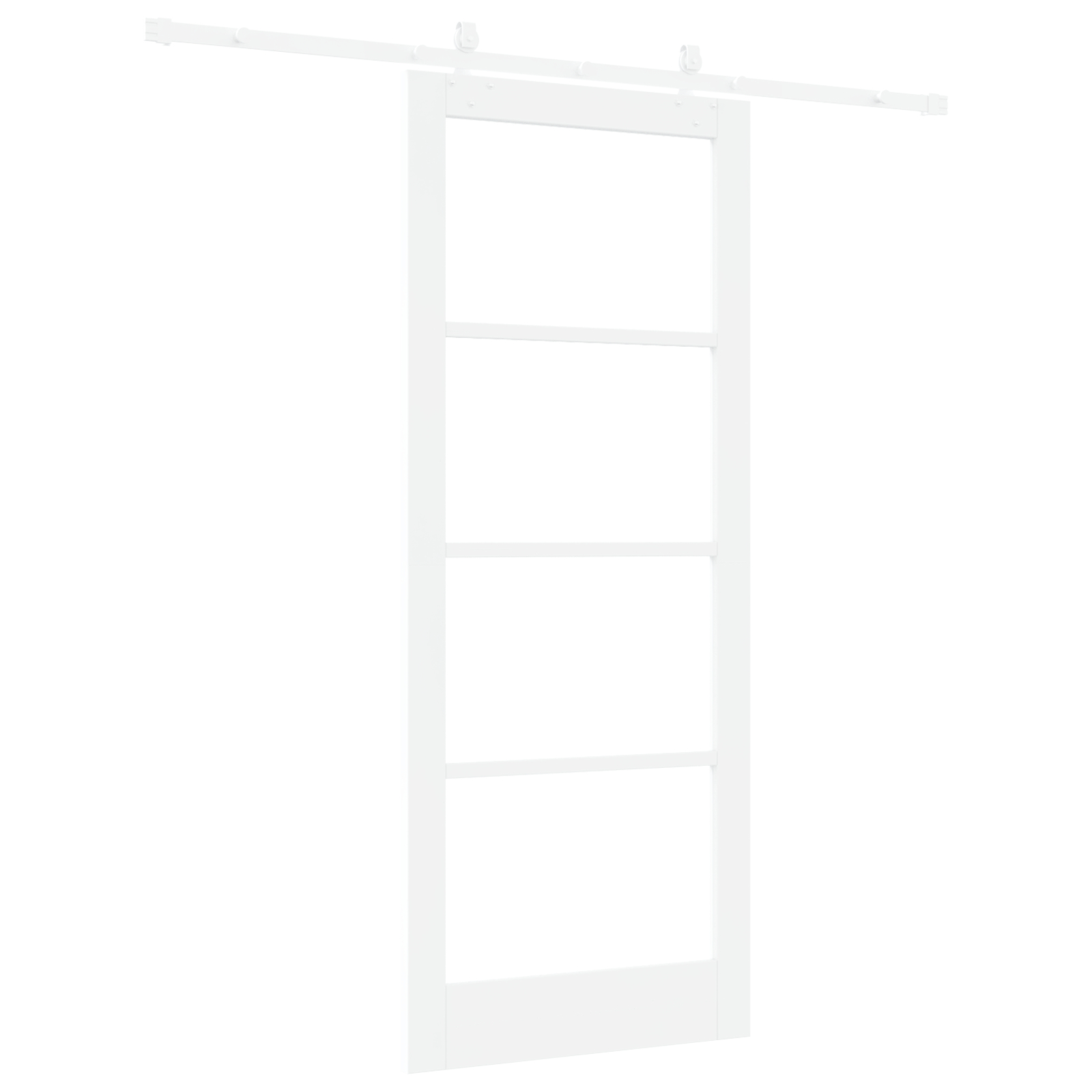 vidaXL Ușă Glisantă Manual Alb 86 x 211 cm Lemn și metal vidaXL Ușă Glisantă Manual Alb 86 x 211 cm Lemn și metal