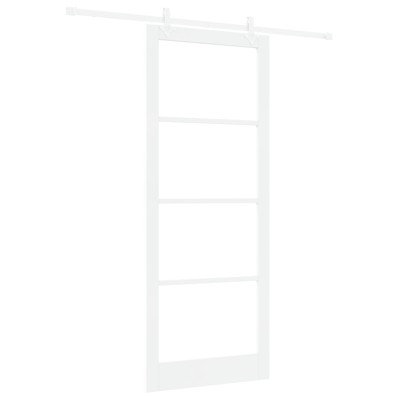 vidaXL Ușă Glisantă Manual Alb 93 x 232 cm Oțel și lemn vidaXL Ușă Glisantă Manual Alb 93 x 232 cm Oțel și lemn