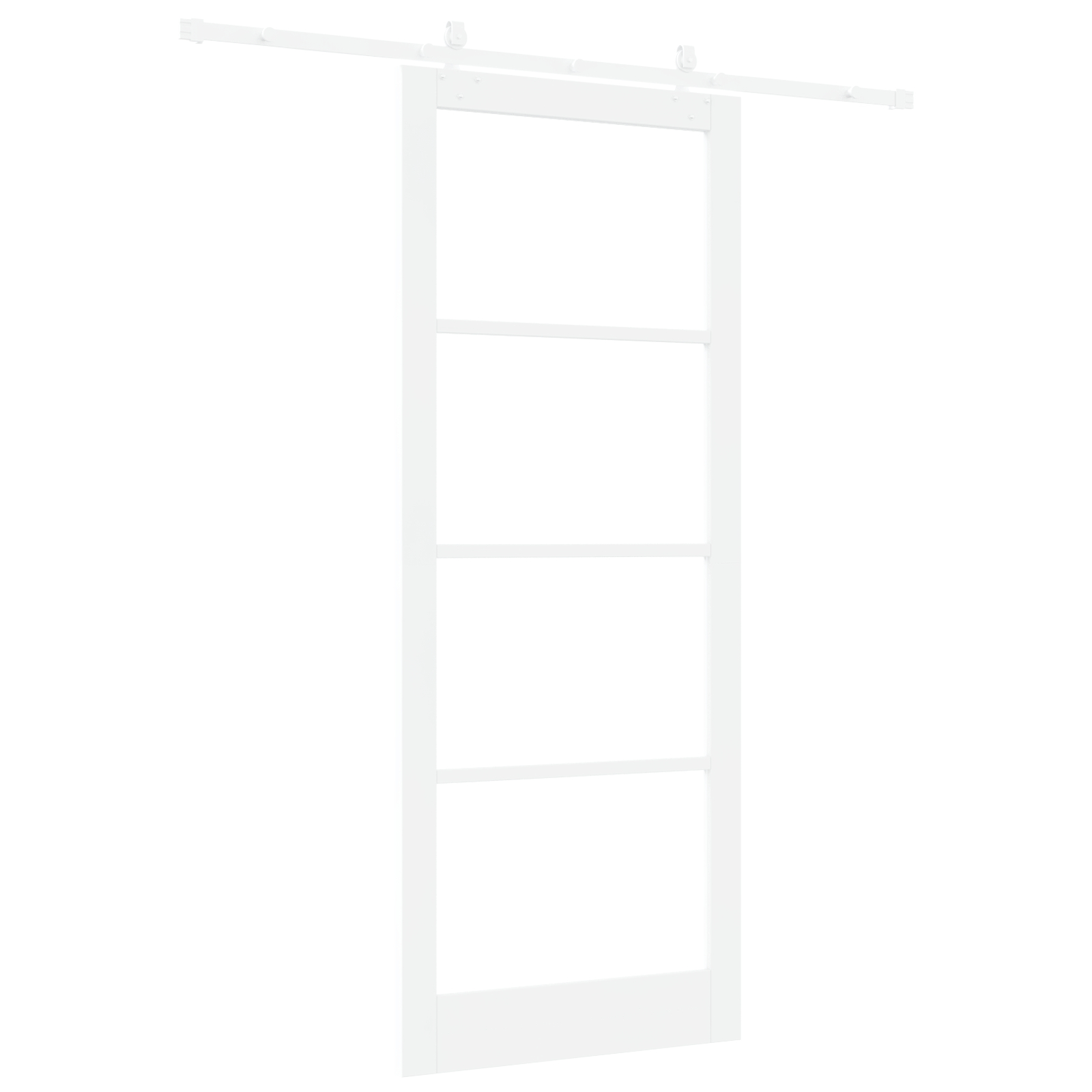 vidaXL Ușă Glisantă Manual Alb 93 x 232 cm Oțel și lemn vidaXL Ușă Glisantă Manual Alb 93 x 232 cm Oțel și lemn
