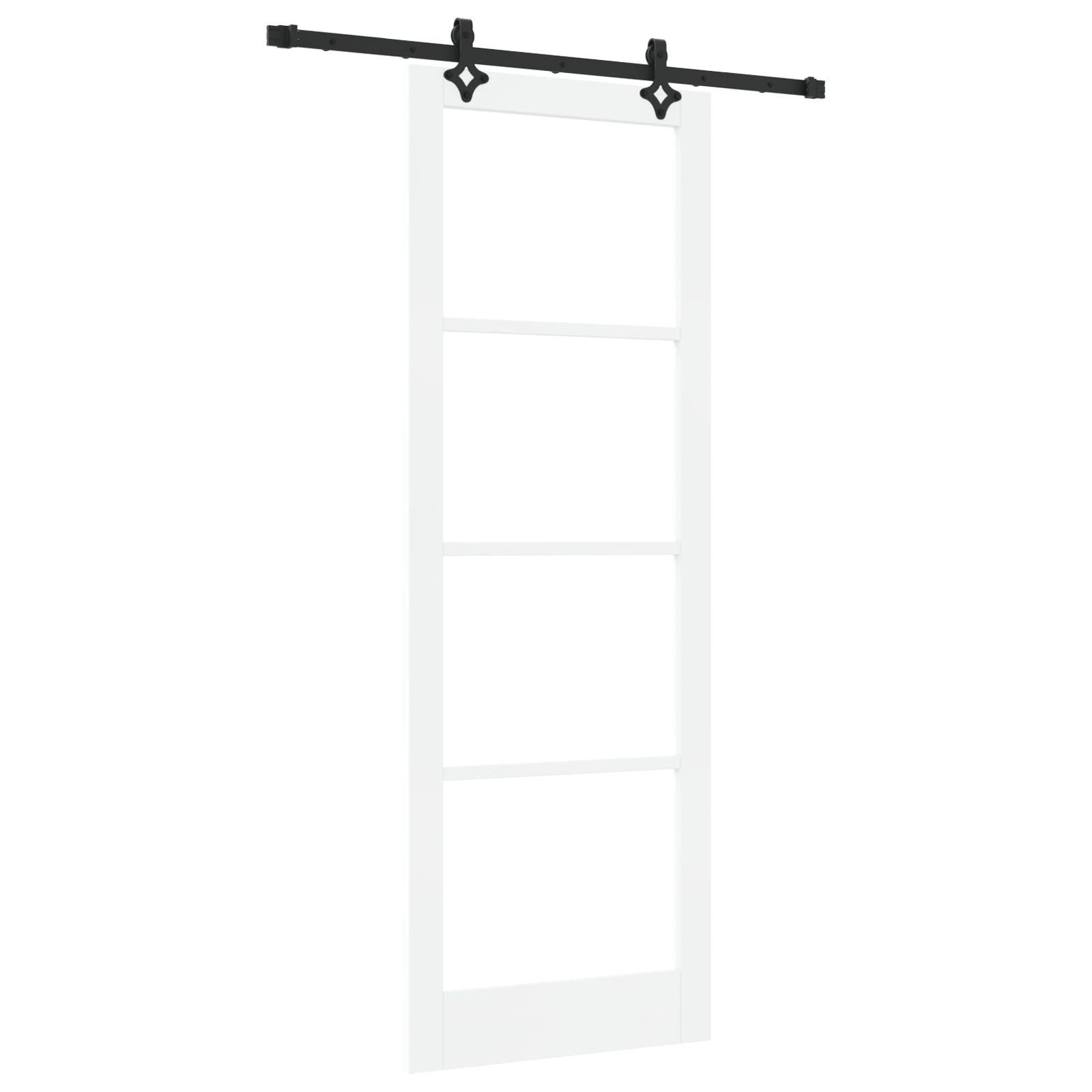 vidaXL Ușa glisantă Manual Alb 83 x 232 cm Lemn și metal vidaXL Ușa glisantă Manual Alb 83 x 232 cm Lemn și metal