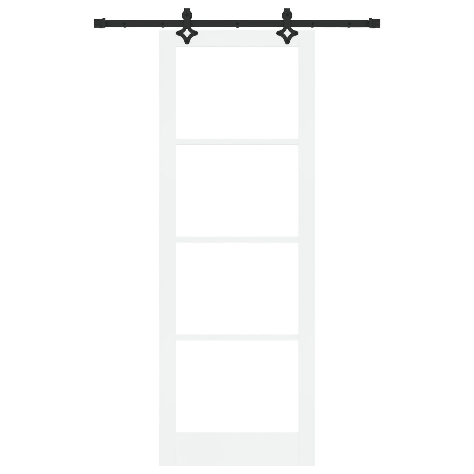 vidaXL Ușa glisantă Manual Alb 83 x 232 cm Lemn și metal vidaXL Ușa glisantă Manual Alb 83 x 232 cm Lemn și metal