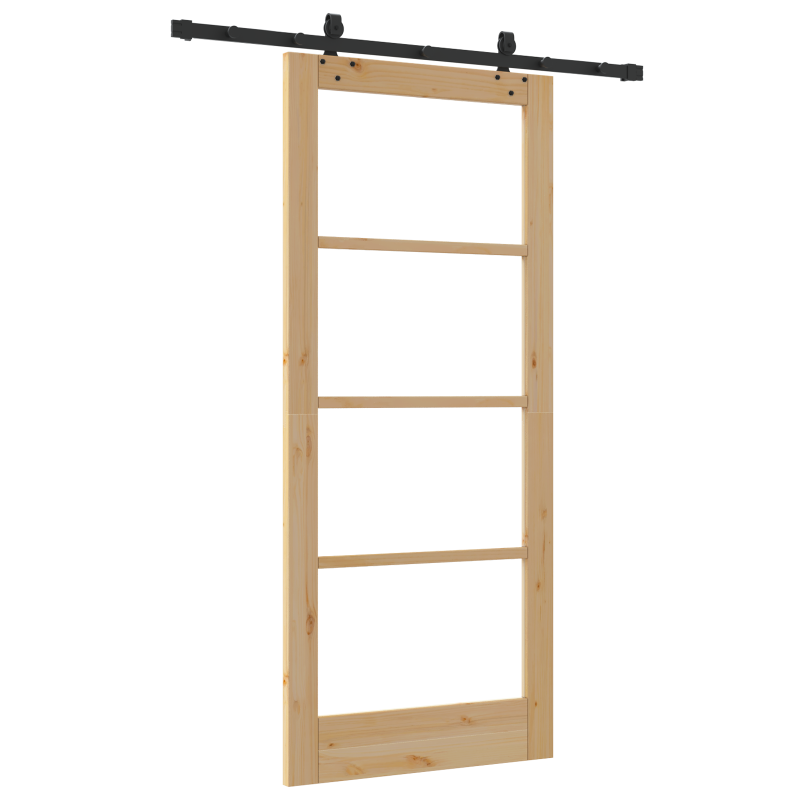 vidaXL Ușa glisantă Manual Maro 86 x 198.5 cm Lemn și metal