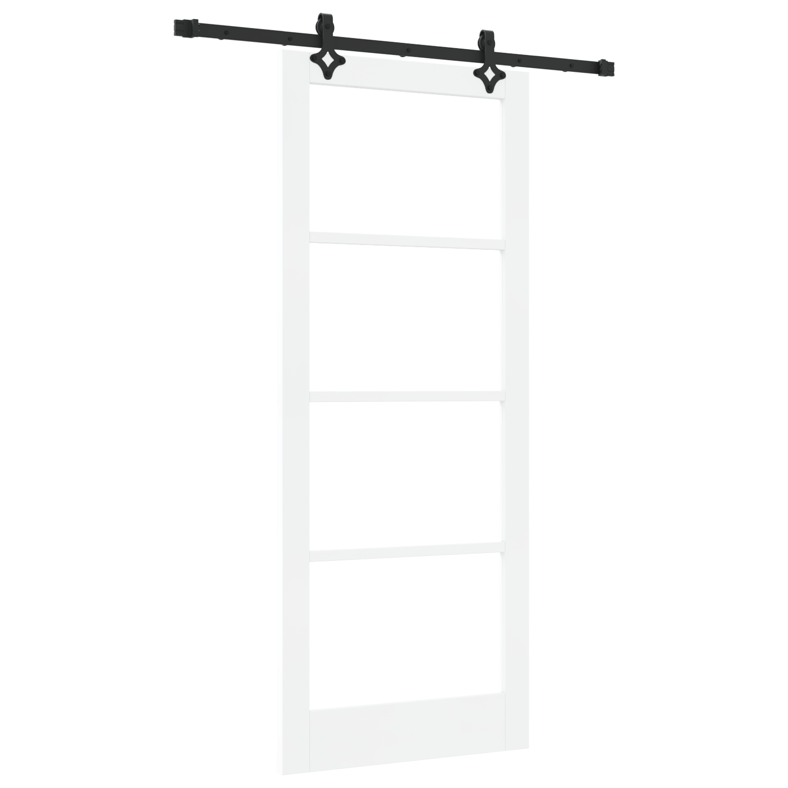 vidaXL Ușa glisantă Manual Alb 86 x 211 cm Lemn și metal vidaXL Ușa glisantă Manual Alb 86 x 211 cm Lemn și metal