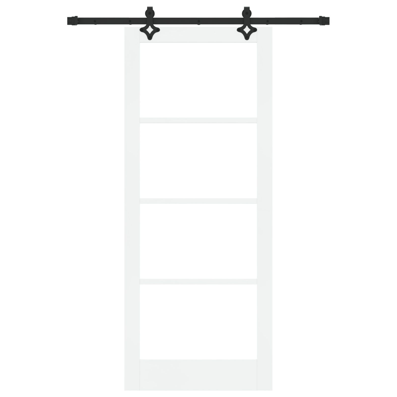 vidaXL Ușa glisantă Manual Alb 86 x 211 cm Lemn și metal vidaXL Ușa glisantă Manual Alb 86 x 211 cm Lemn și metal