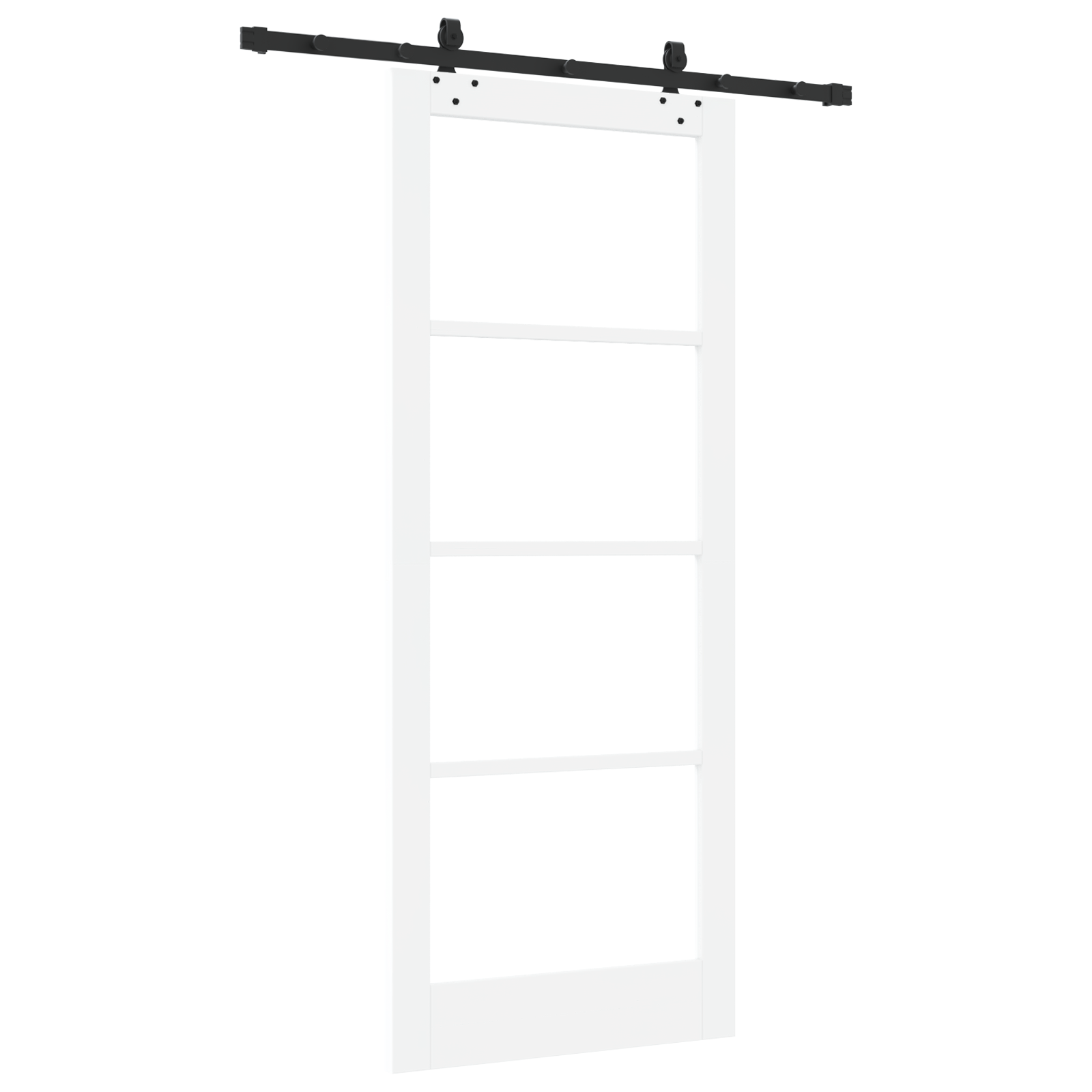 vidaXL Ușa glisantă Manual Alb 86 x 211 cm Lemn și metal vidaXL Ușa glisantă Manual Alb 86 x 211 cm Lemn și metal