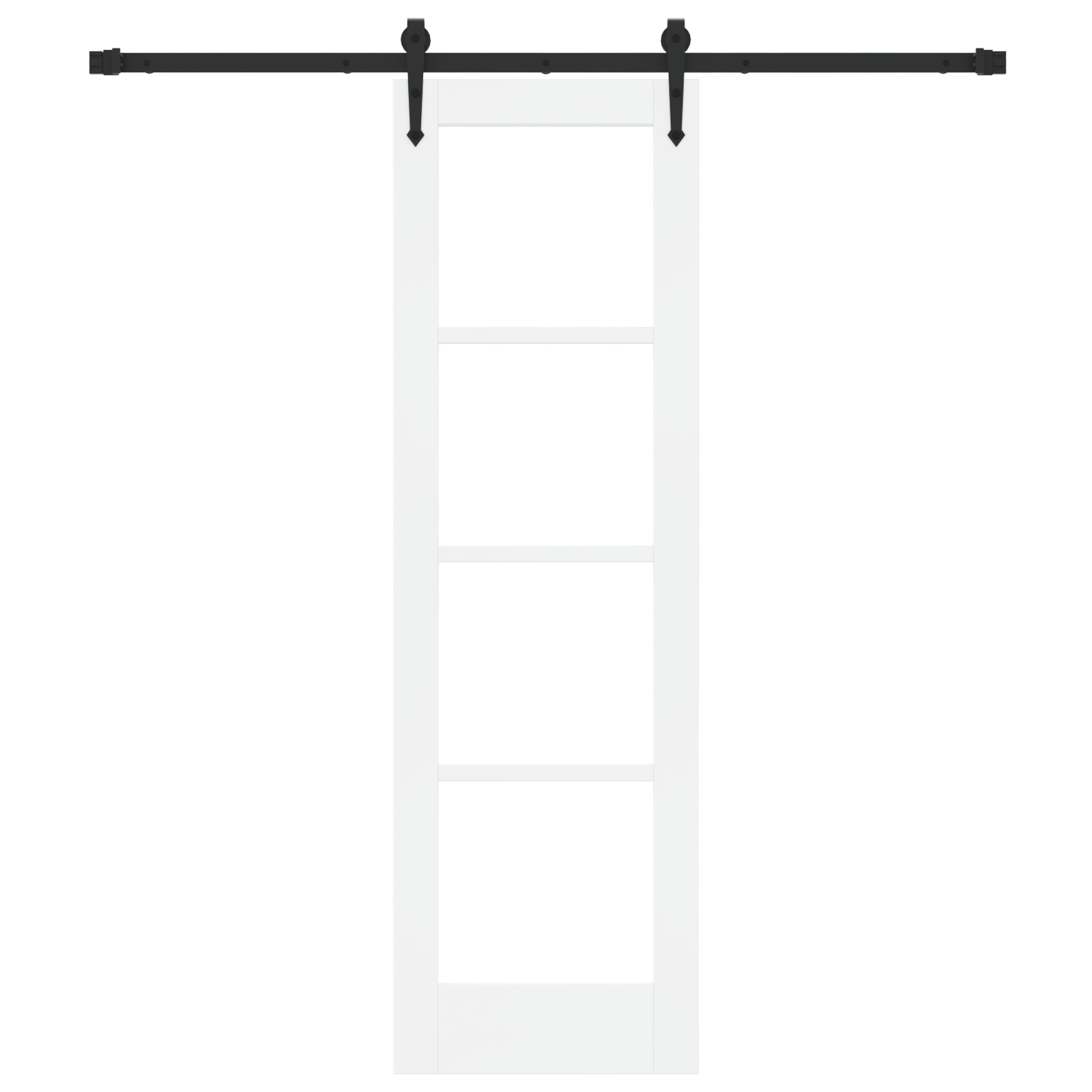 vidaXL Ușă glisantă Manual Alb 61 x 198.5 cm Lemn și metal vidaXL Ușă glisantă Manual Alb 61 x 198.5 cm Lemn și metal
