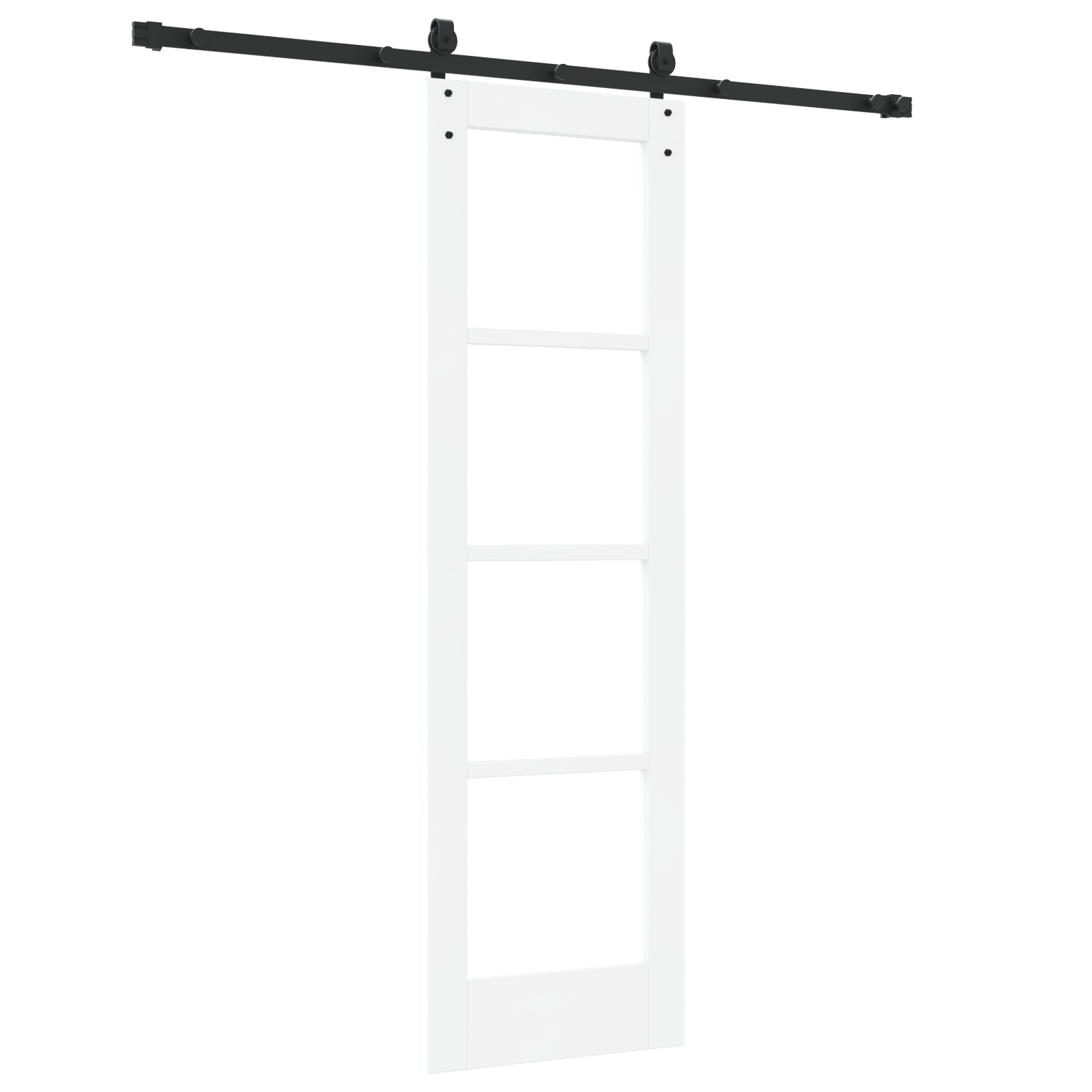 vidaXL Ușă glisantă Manual Alb 61 x 198.5 cm Lemn și metal vidaXL Ușă glisantă Manual Alb 61 x 198.5 cm Lemn și metal