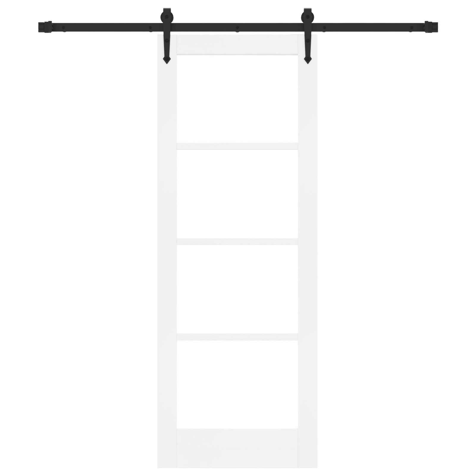 vidaXL Ușă glisantă Manual Alb 73.5 x 198.5 cm Lemn și metal vidaXL Ușă glisantă Manual Alb 73.5 x 198.5 cm Lemn și metal