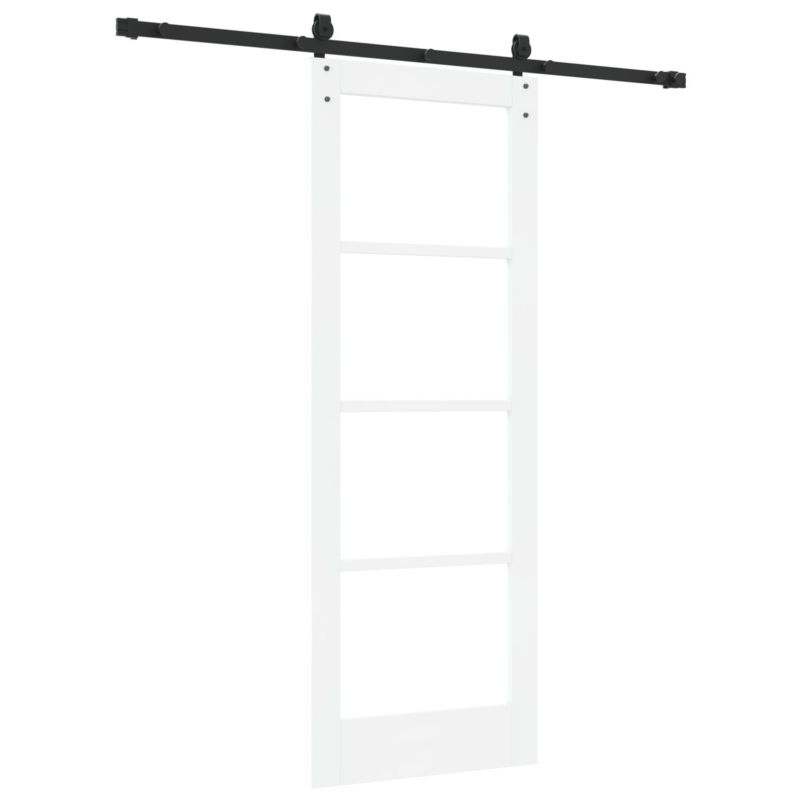 vidaXL Ușă glisantă Manual Alb 73.5 x 198.5 cm Lemn și metal vidaXL Ușă glisantă Manual Alb 73.5 x 198.5 cm Lemn și metal