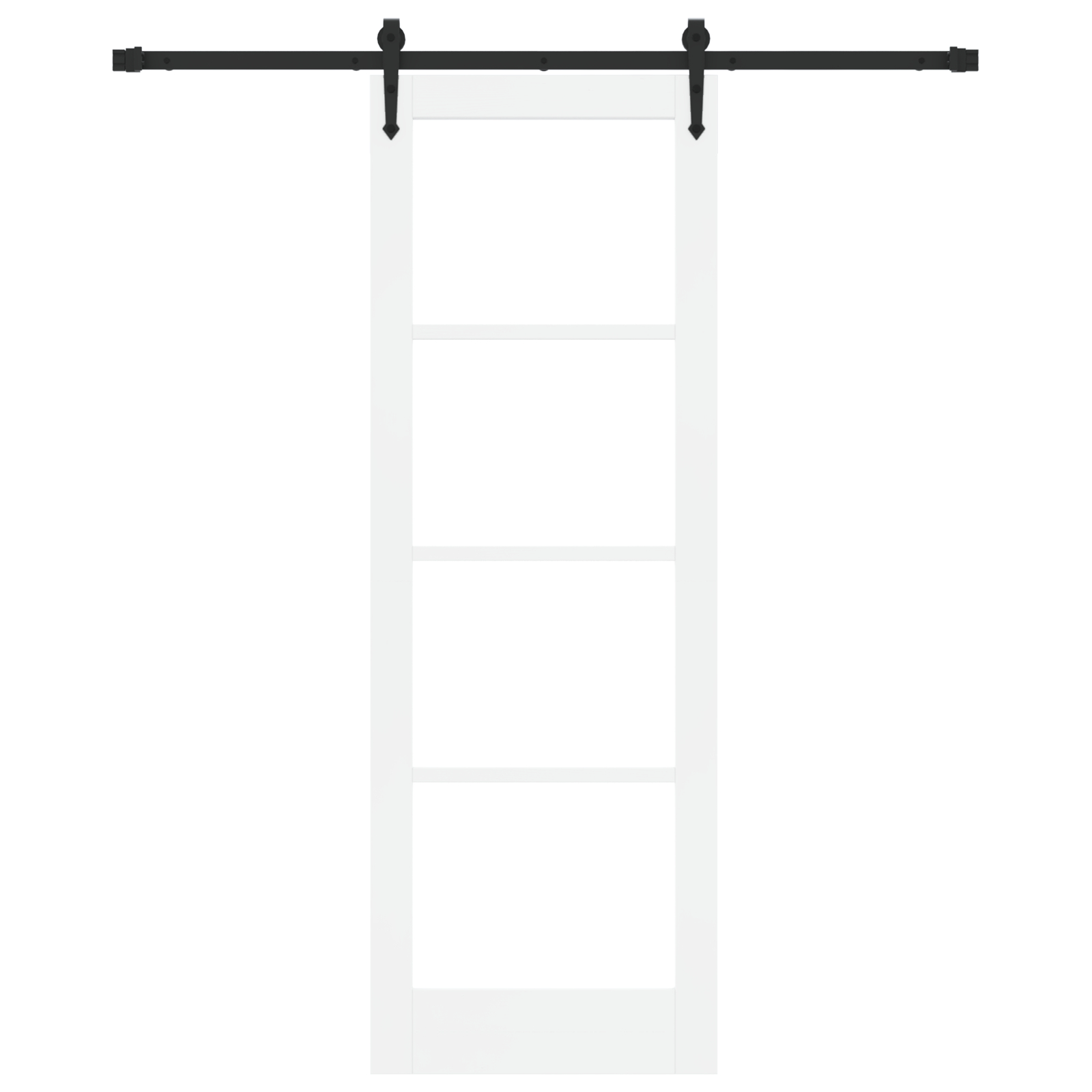 vidaXL Ușă glisantă Manual Alb 73.5 x 211 cm Lemn și metal vidaXL Ușă glisantă Manual Alb 73.5 x 211 cm Lemn și metal