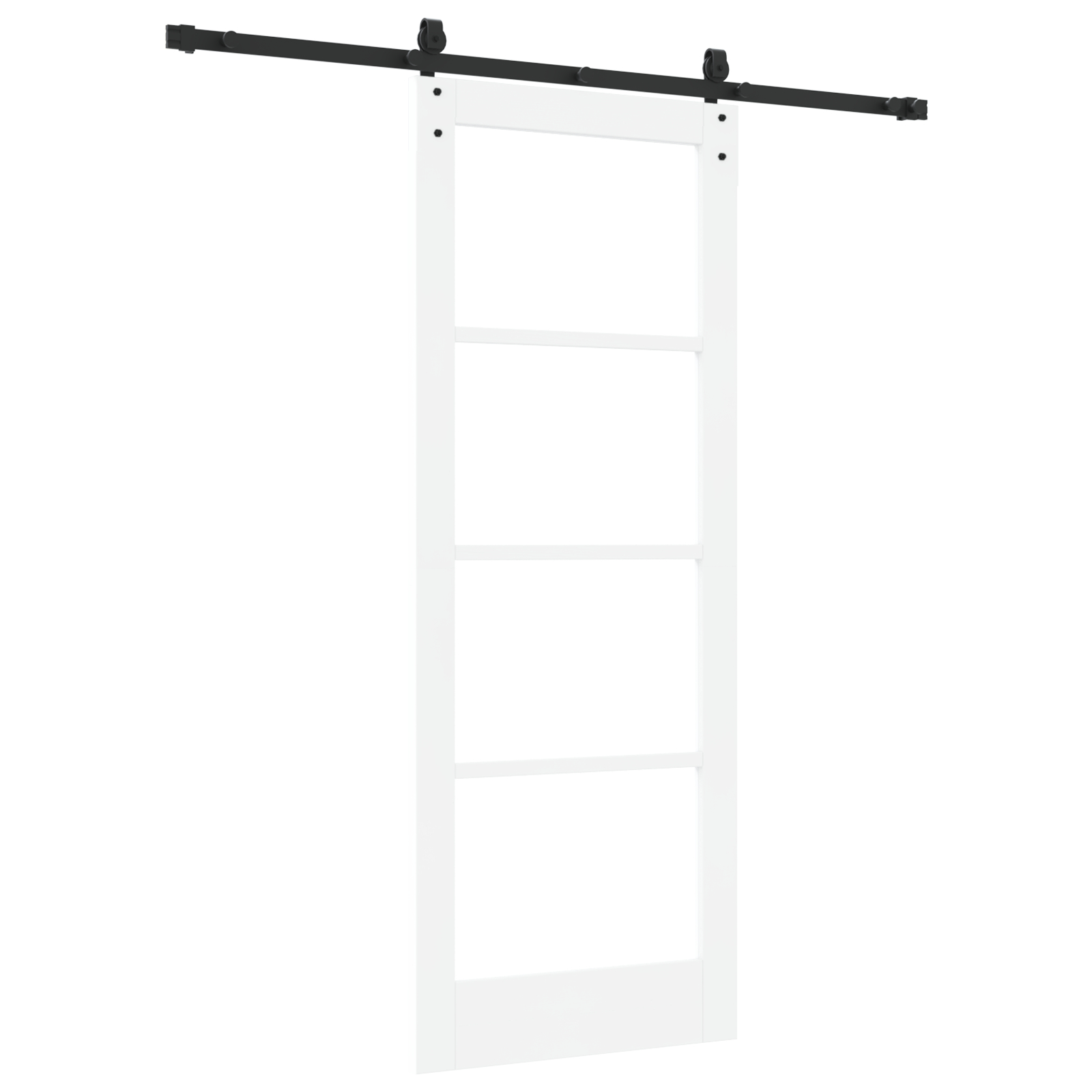 vidaXL Ușă glisantă Manual Alb 78 x 202 cm Lemn și metal vidaXL Ușă glisantă Manual Alb 78 x 202 cm Lemn și metal