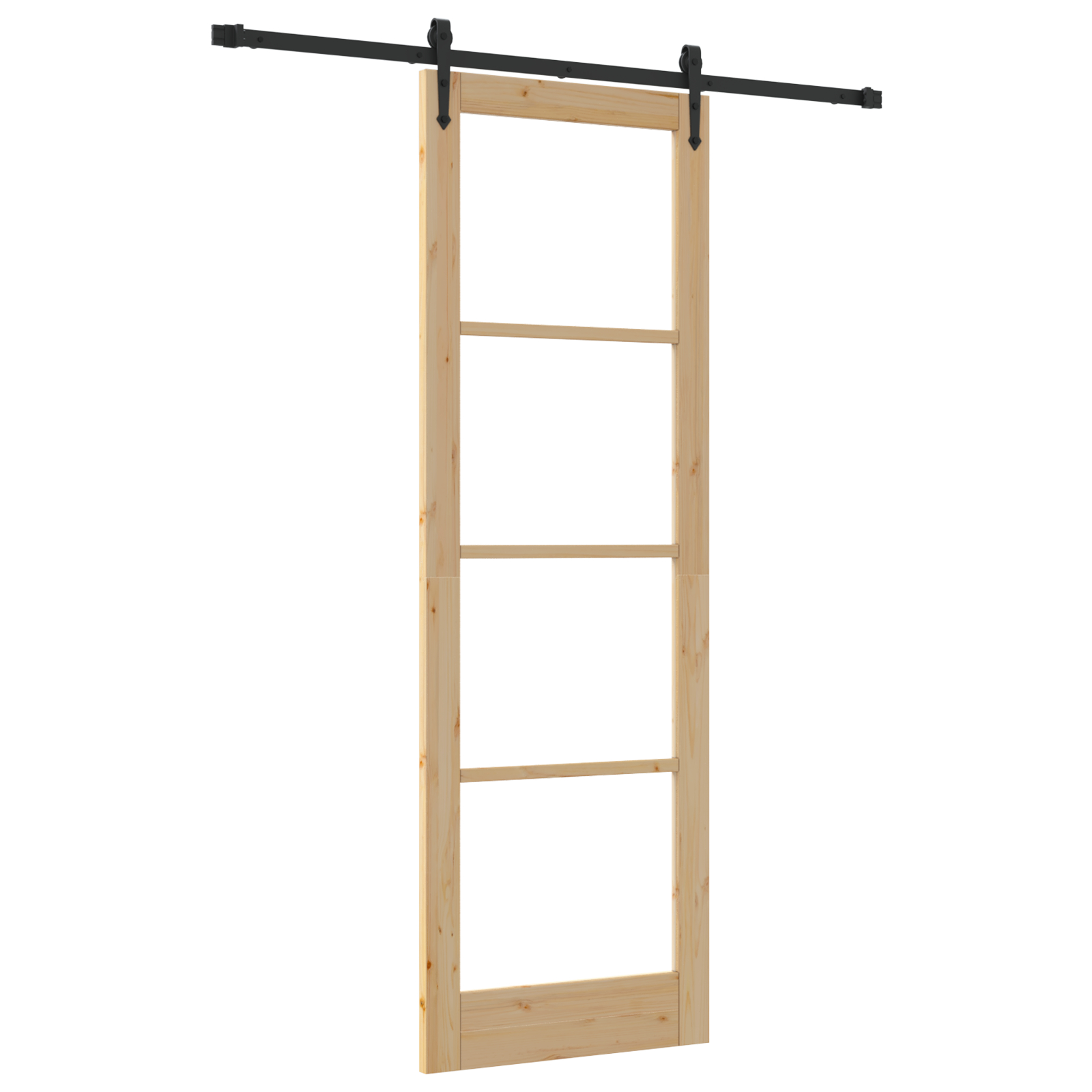 vidaXL Ușă glisantă Manual Maro 78 x 232 cm Lemn și metal vidaXL Ușă glisantă Manual Maro 78 x 232 cm Lemn și metal