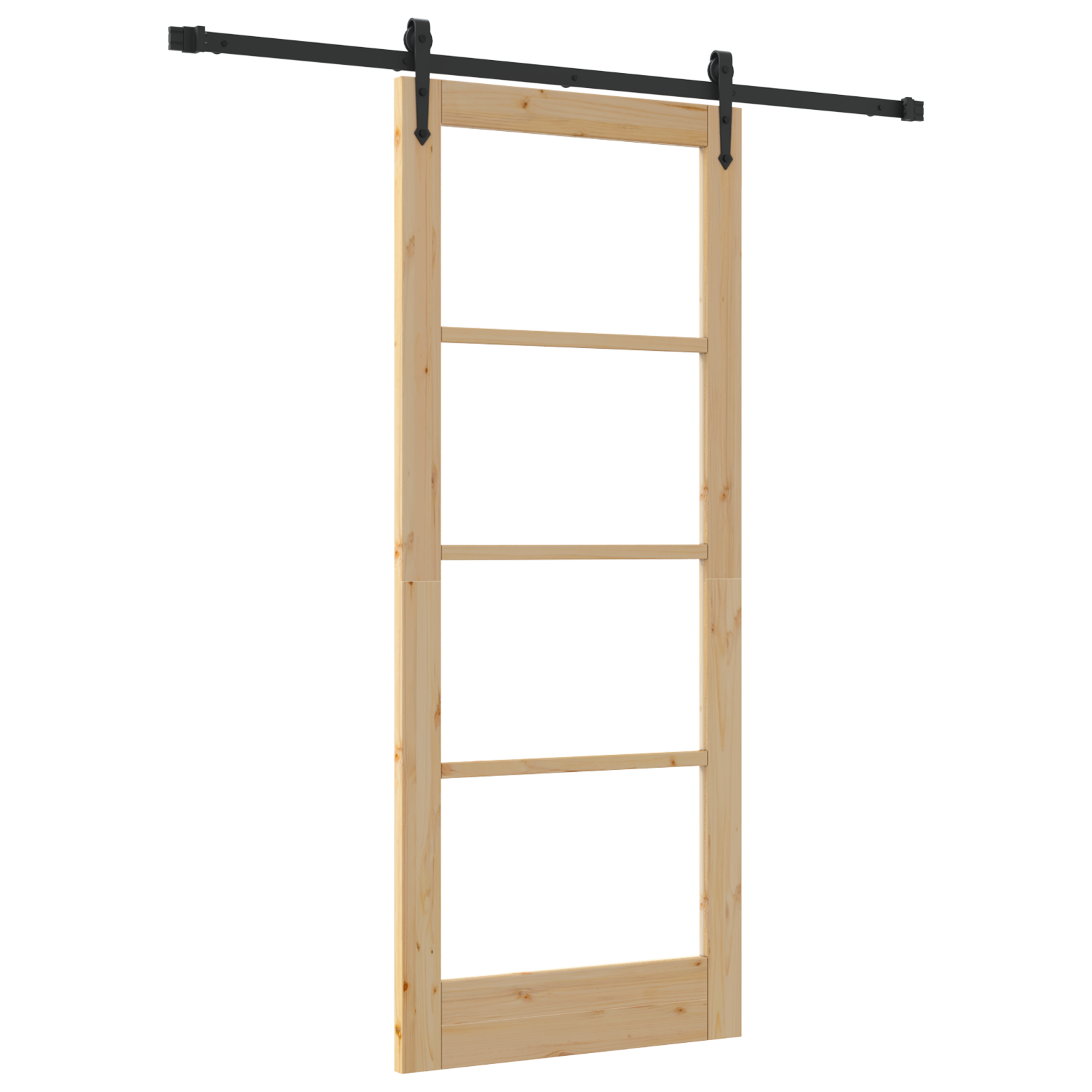 vidaXL Ușă glisantă Manual Maro 83 x 202 cm Lemn și metal vidaXL Ușă glisantă Manual Maro 83 x 202 cm Lemn și metal