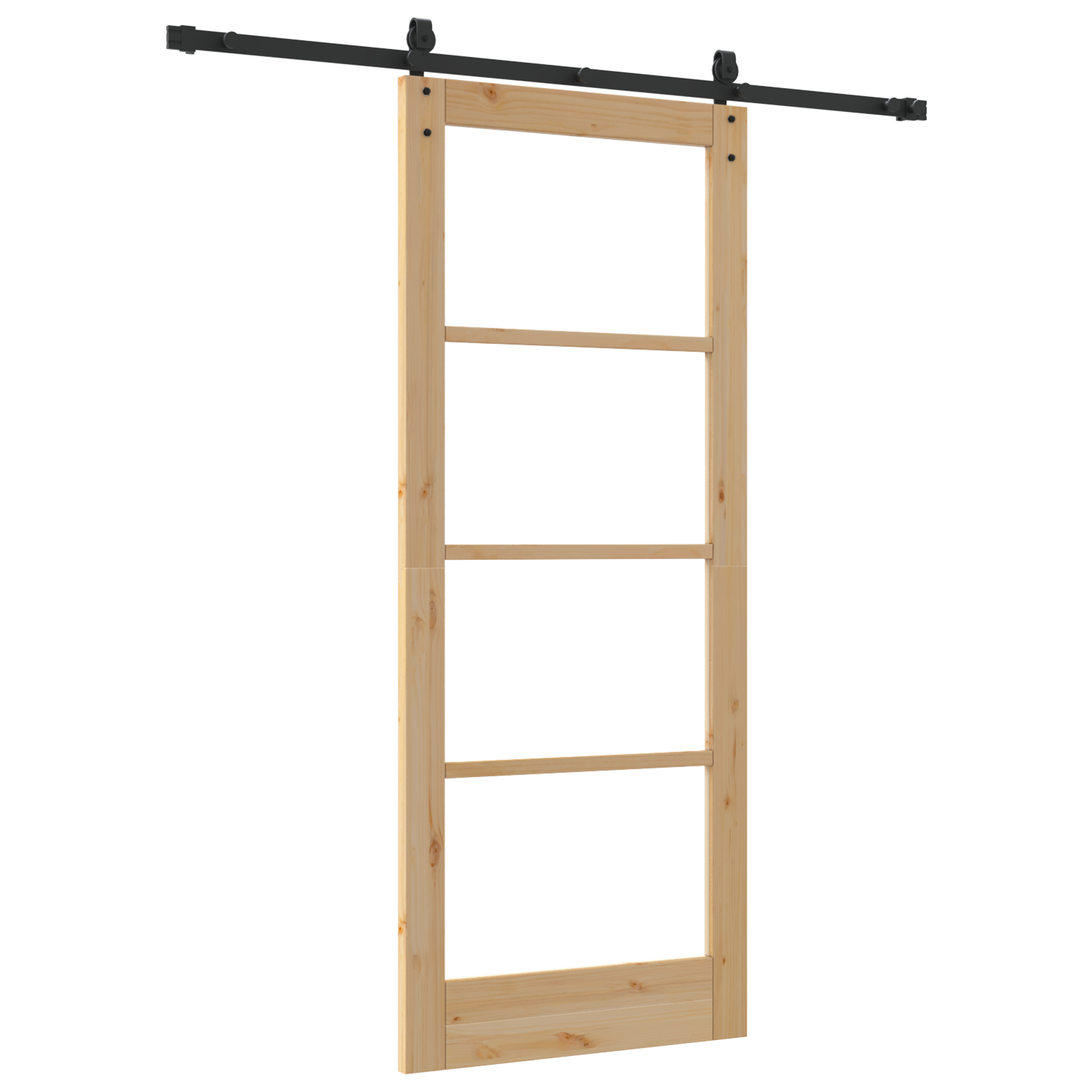 vidaXL Ușă glisantă Manual Maro 83 x 202 cm Lemn și metal vidaXL Ușă glisantă Manual Maro 83 x 202 cm Lemn și metal
