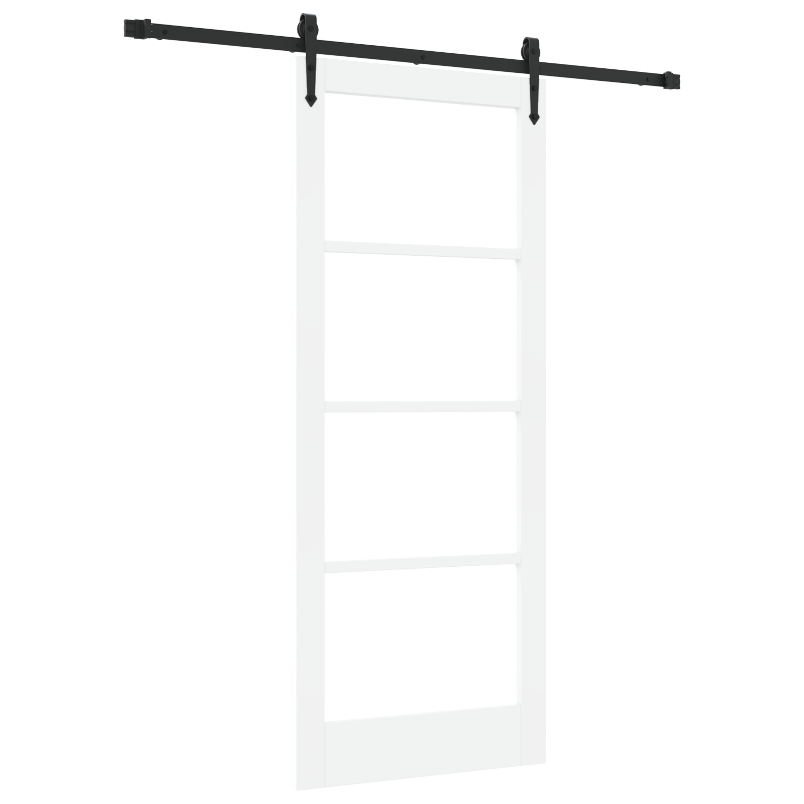 vidaXL Ușă glisantă Manual Alb 83 x 202 cm Lemn și metal vidaXL Ușă glisantă Manual Alb 83 x 202 cm Lemn și metal