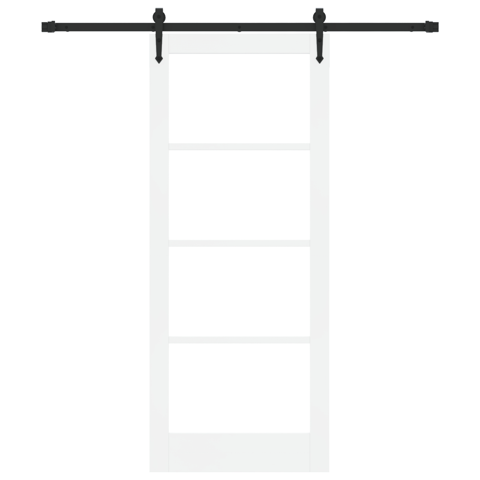 vidaXL Ușă glisantă Manual Alb 83 x 202 cm Lemn și metal vidaXL Ușă glisantă Manual Alb 83 x 202 cm Lemn și metal