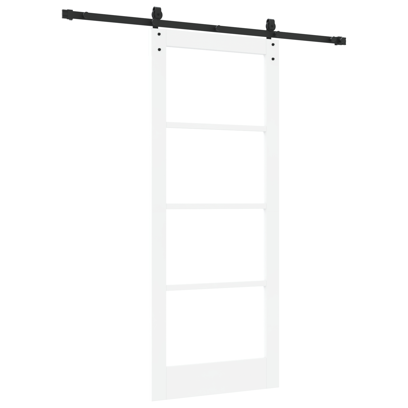 vidaXL Ușă glisantă Manual Alb 83 x 202 cm Lemn și metal vidaXL Ușă glisantă Manual Alb 83 x 202 cm Lemn și metal