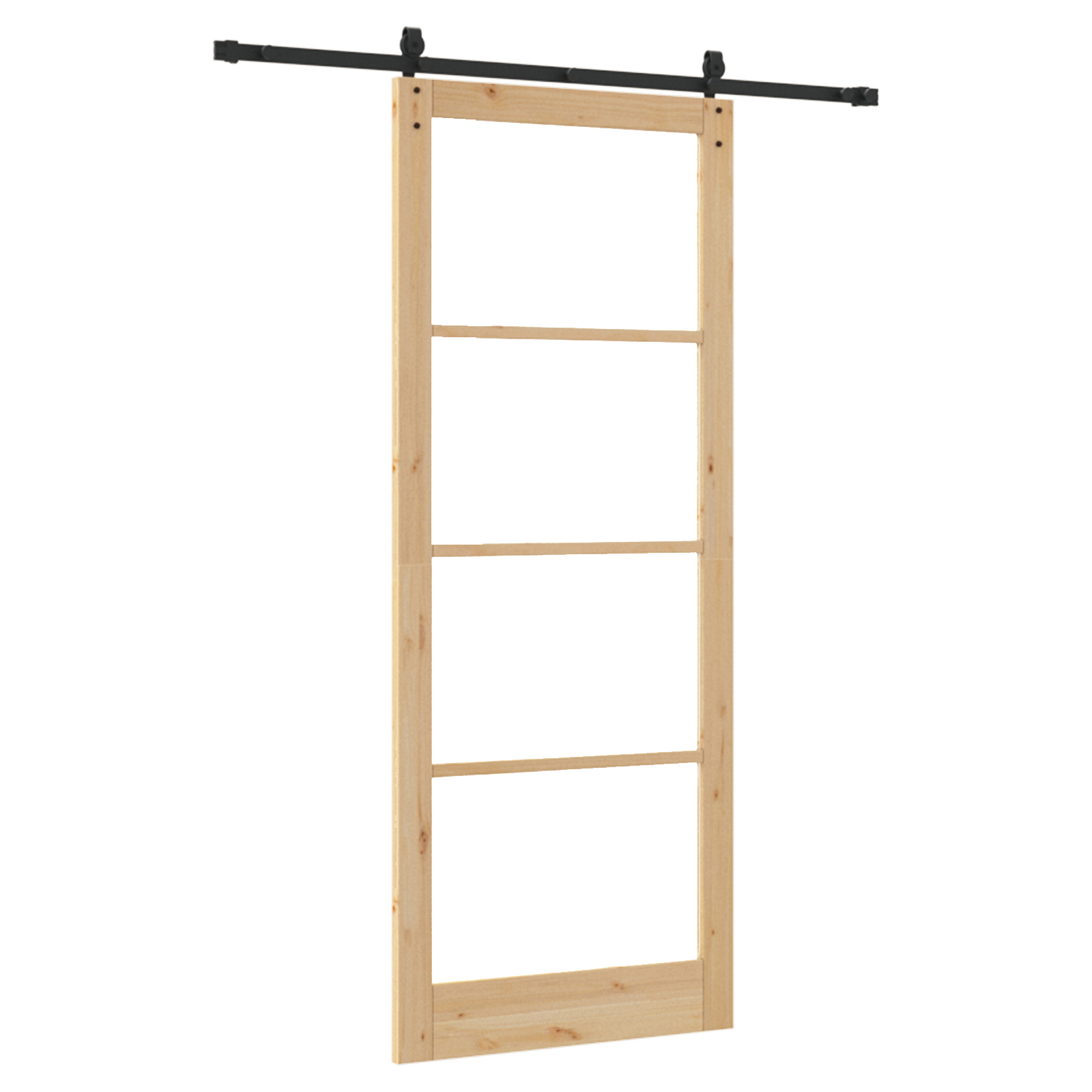 vidaXL Ușă glisantă Manual Maro 83 x 232 cm Lemn și metal vidaXL Ușă glisantă Manual Maro 83 x 232 cm Lemn și metal