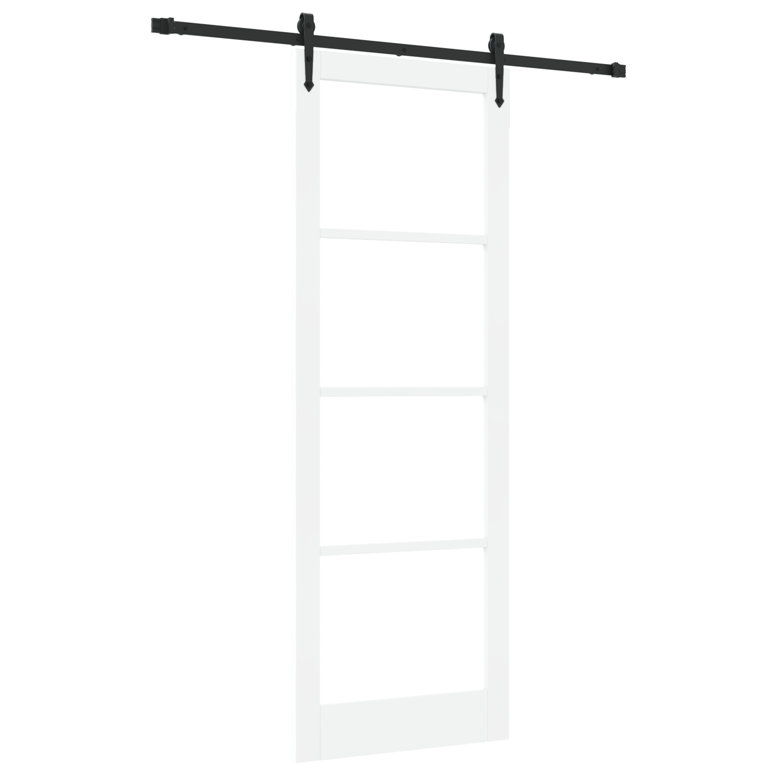 vidaXL Ușă glisantă Manual Alb 83 x 232 cm Lemn și metal vidaXL Ușă glisantă Manual Alb 83 x 232 cm Lemn și metal