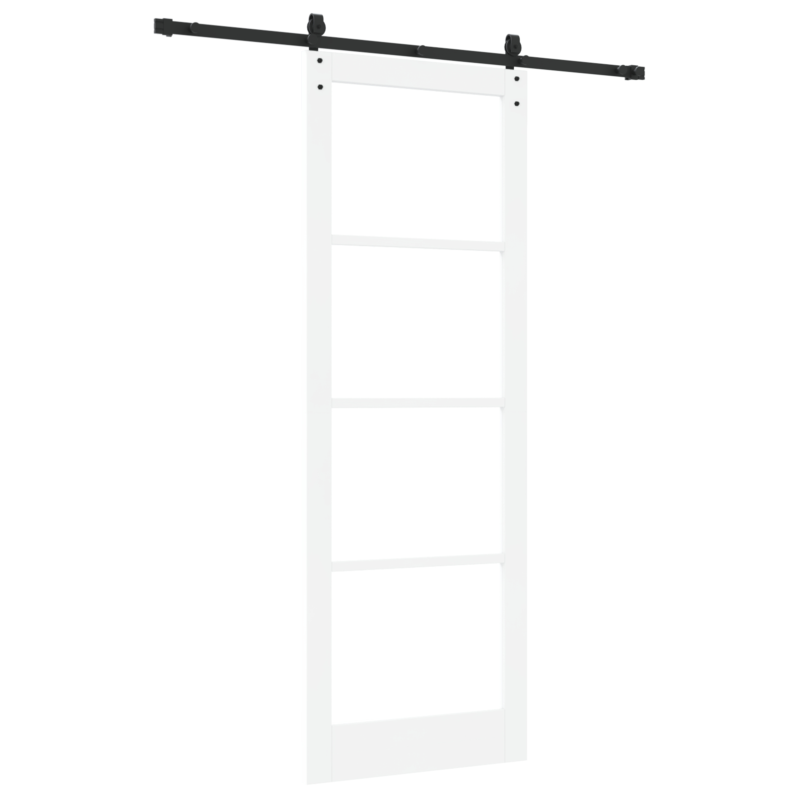 vidaXL Ușă glisantă Manual Alb 83 x 232 cm Lemn și metal vidaXL Ușă glisantă Manual Alb 83 x 232 cm Lemn și metal