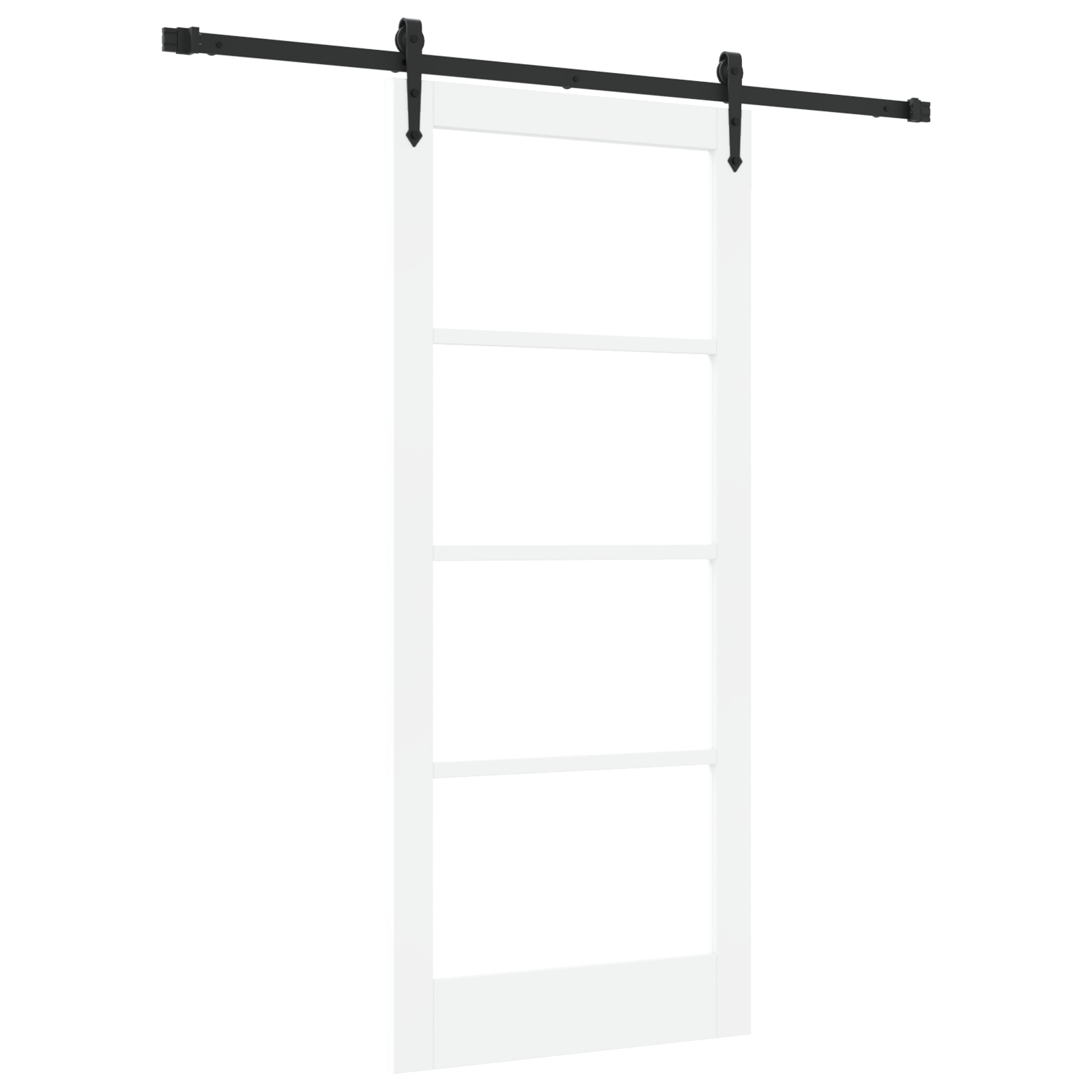 vidaXL Ușă glisantă Manual Alb 86 x 198.5 cm Lemn și metal vidaXL Ușă glisantă Manual Alb 86 x 198.5 cm Lemn și metal