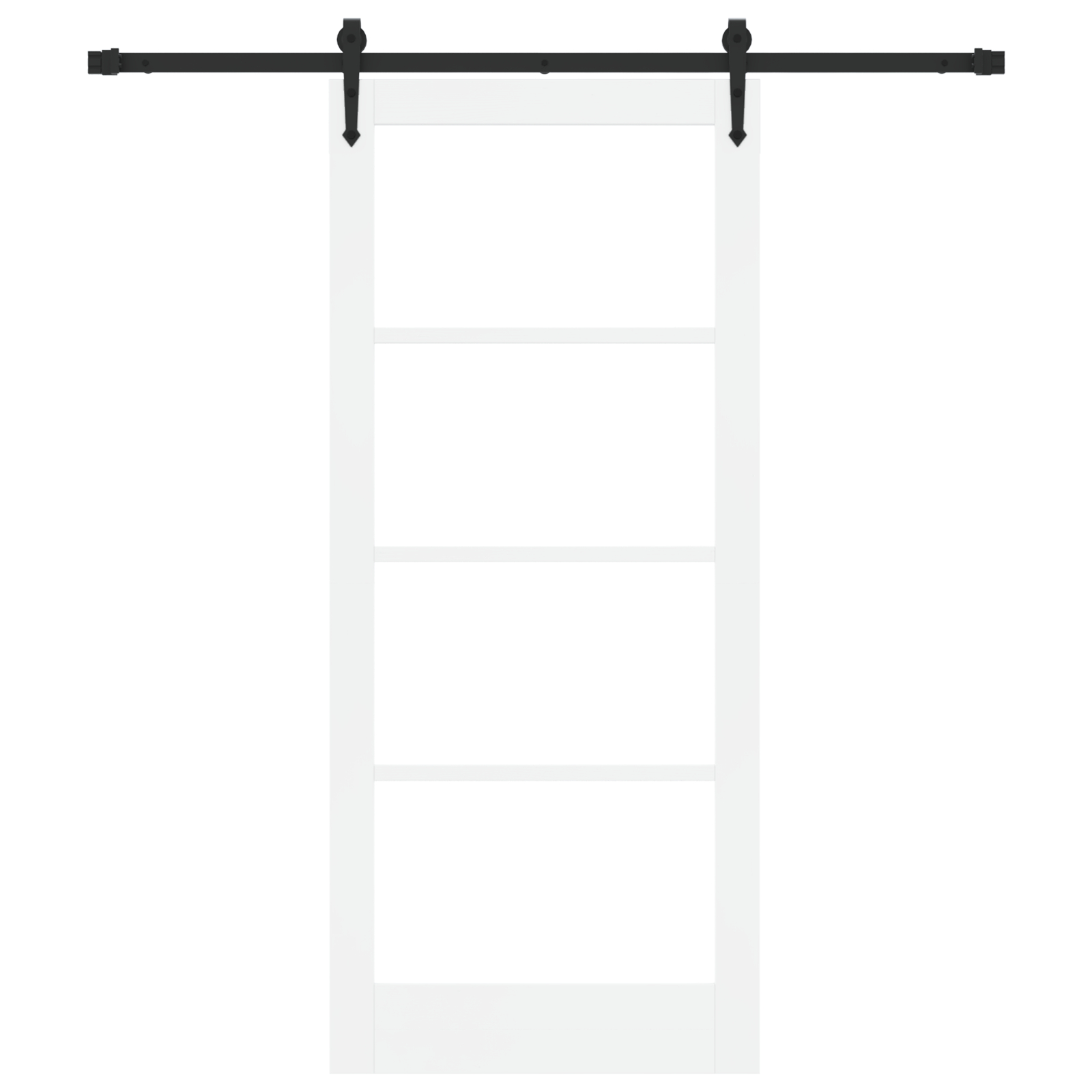 vidaXL Ușă glisantă Manual Alb 86 x 198.5 cm Lemn și metal vidaXL Ușă glisantă Manual Alb 86 x 198.5 cm Lemn și metal