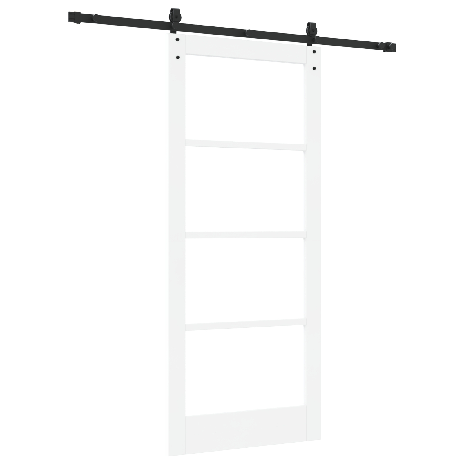 vidaXL Ușă glisantă Manual Alb 86 x 198.5 cm Lemn și metal vidaXL Ușă glisantă Manual Alb 86 x 198.5 cm Lemn și metal