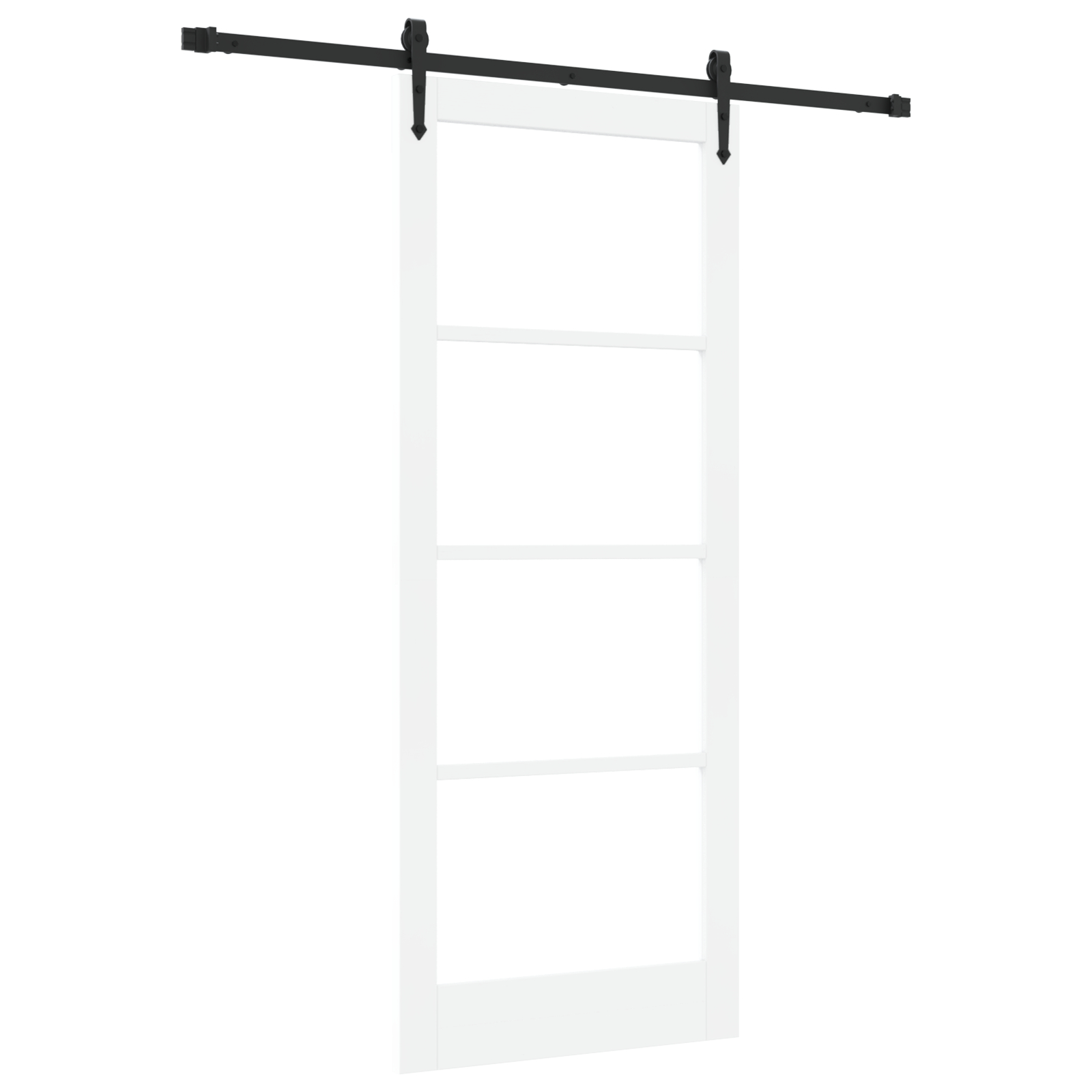 vidaXL Ușă glisantă Manual Alb 86 x 211 cm Lemn și metal vidaXL Ușă glisantă Manual Alb 86 x 211 cm Lemn și metal
