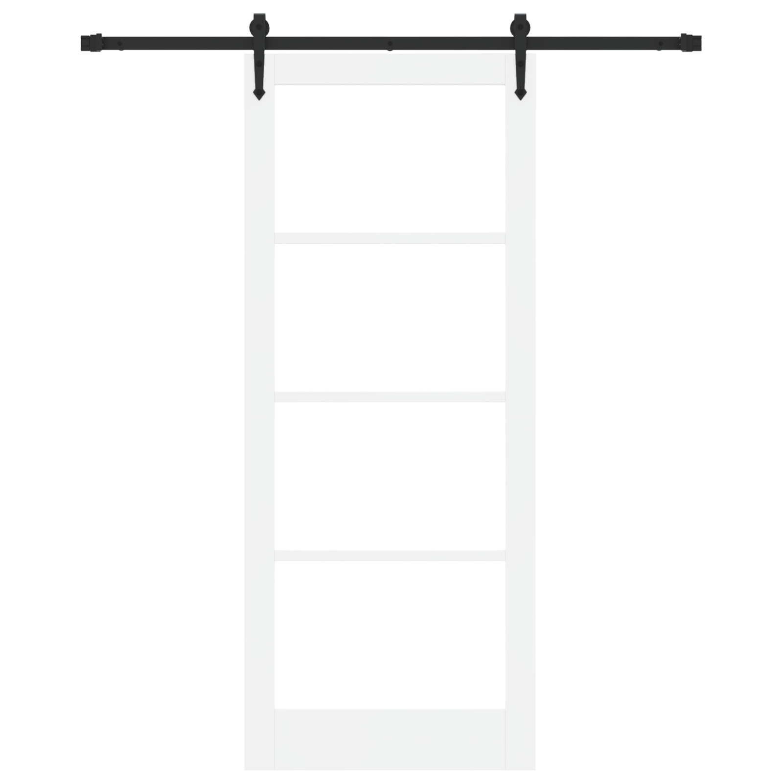 vidaXL Ușă glisantă Manual Alb 86 x 211 cm Lemn și metal vidaXL Ușă glisantă Manual Alb 86 x 211 cm Lemn și metal