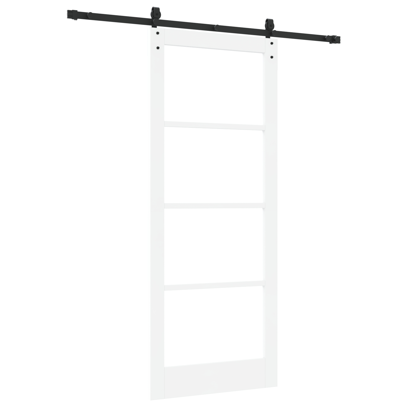 vidaXL Ușă glisantă Manual Alb 86 x 211 cm Lemn și metal vidaXL Ușă glisantă Manual Alb 86 x 211 cm Lemn și metal