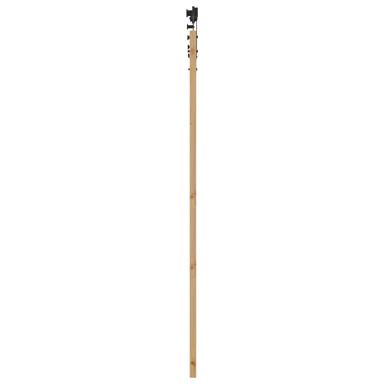 vidaXL Ușă glisantă Manual Maro 93 x 202 cm Lemn și metal