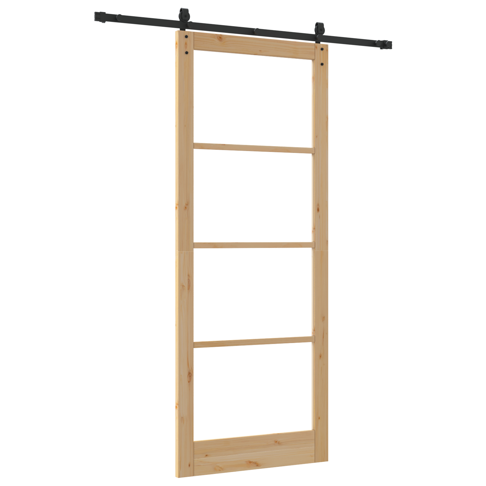 vidaXL Ușă glisantă Manual Maro 93 x 232 cm Lemn și metal