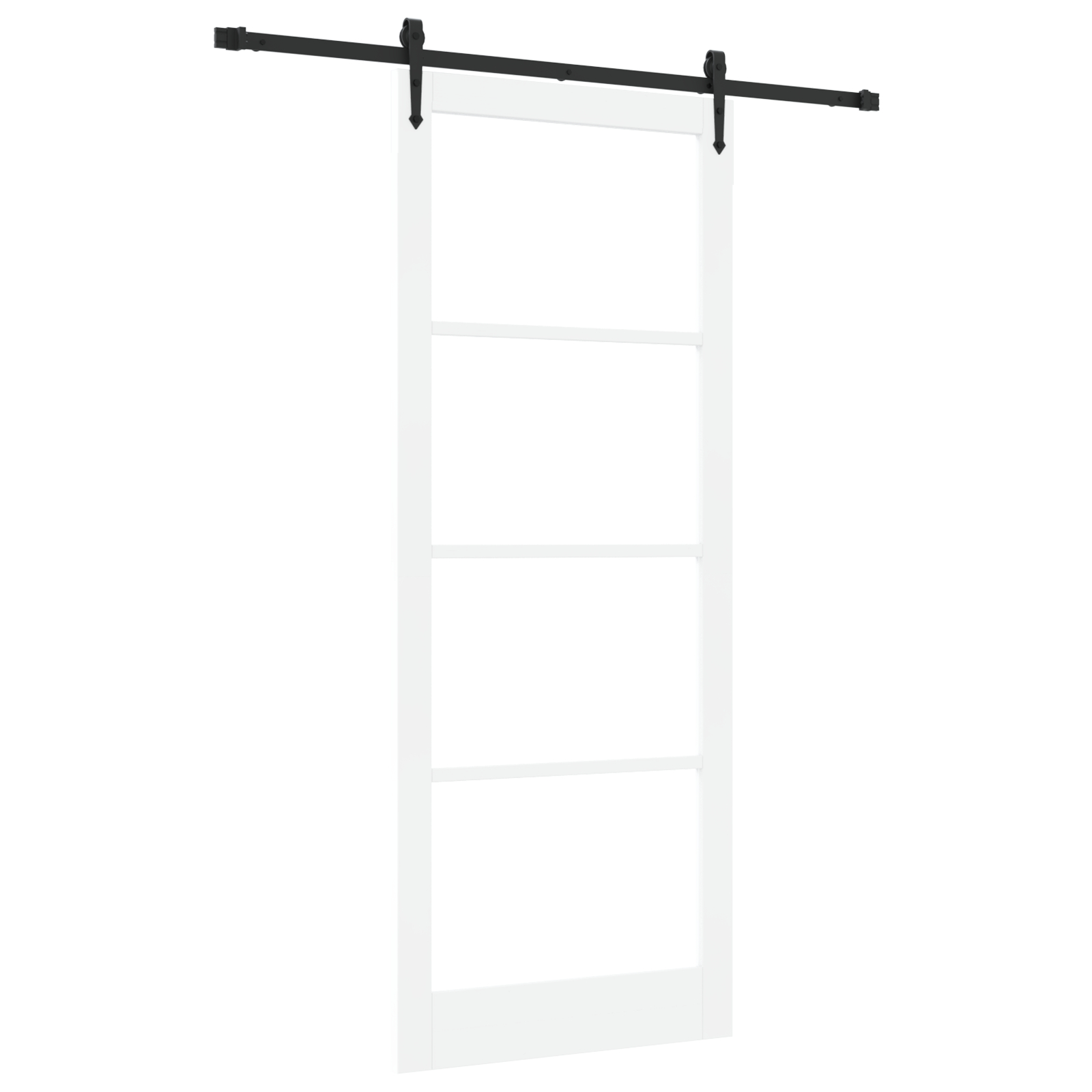 vidaXL Ușă glisantă Manual Alb 93 x 232 cm Lemn și metal vidaXL Ușă glisantă Manual Alb 93 x 232 cm Lemn și metal