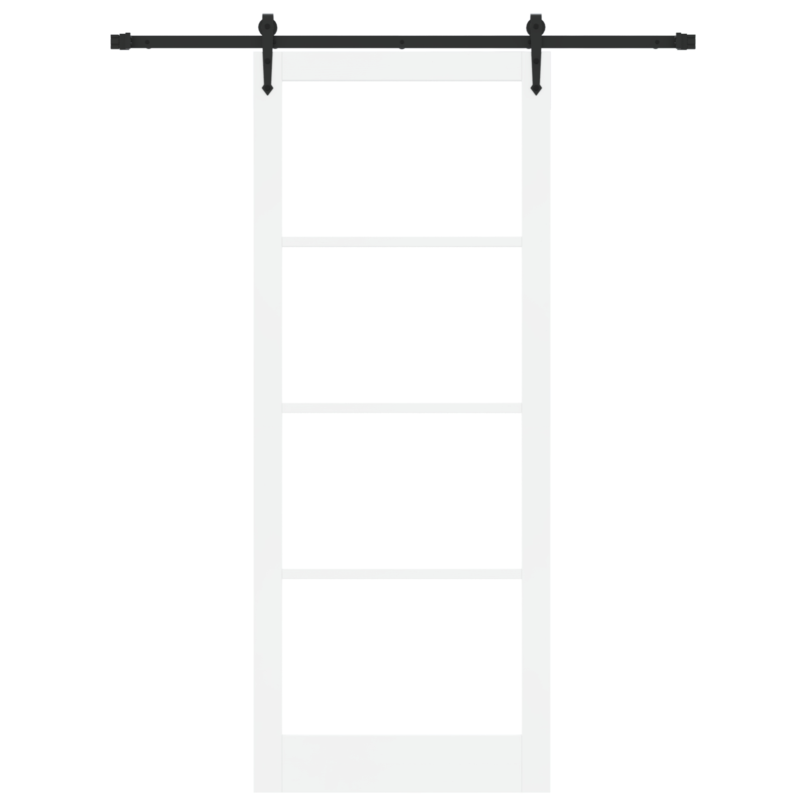 vidaXL Ușă glisantă Manual Alb 93 x 232 cm Lemn și metal vidaXL Ușă glisantă Manual Alb 93 x 232 cm Lemn și metal