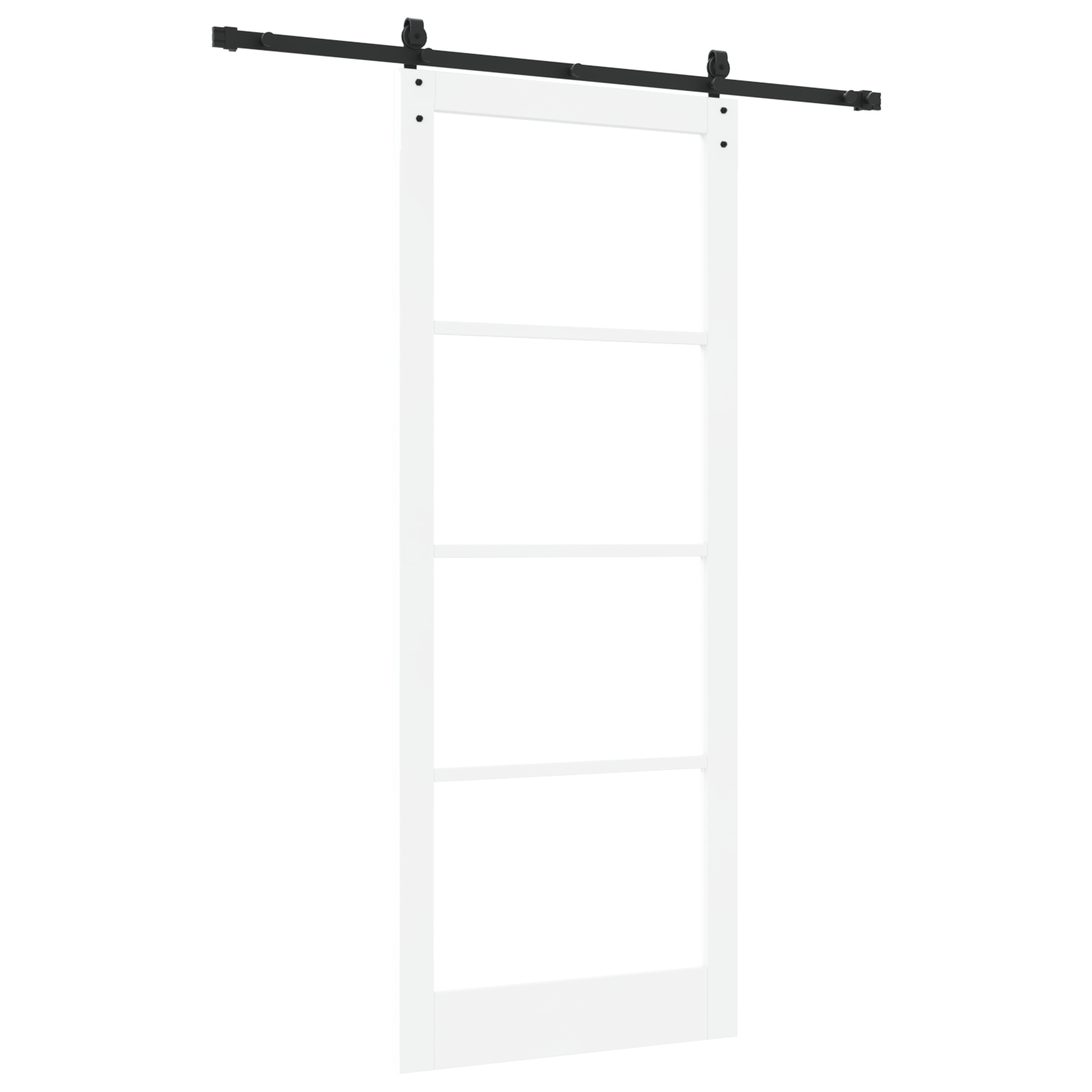 vidaXL Ușă glisantă Manual Alb 93 x 232 cm Lemn și metal vidaXL Ușă glisantă Manual Alb 93 x 232 cm Lemn și metal