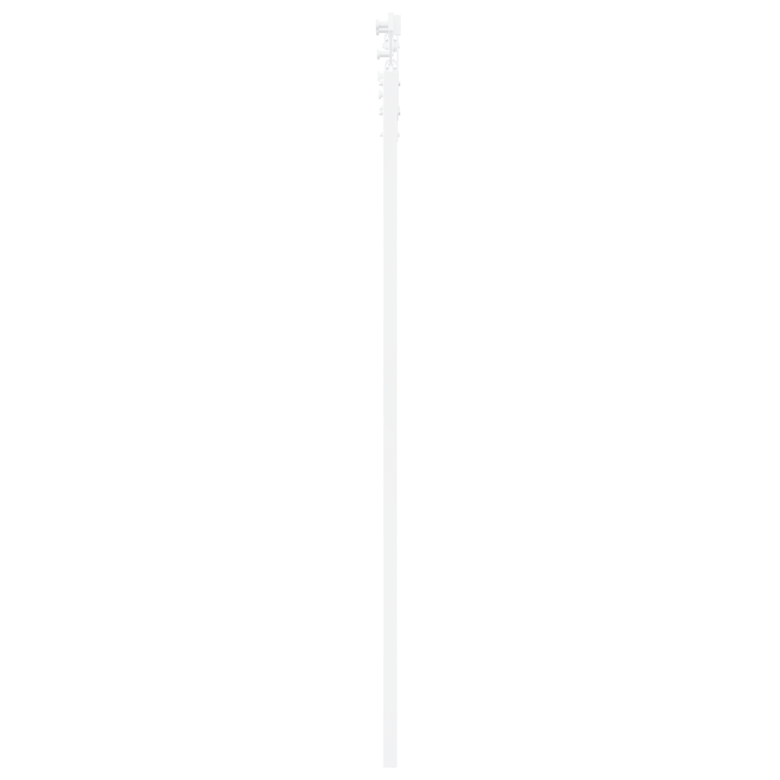 vidaXL Ușă glisantă Manual Alb 61 x 198.5 cm Lemn și metal